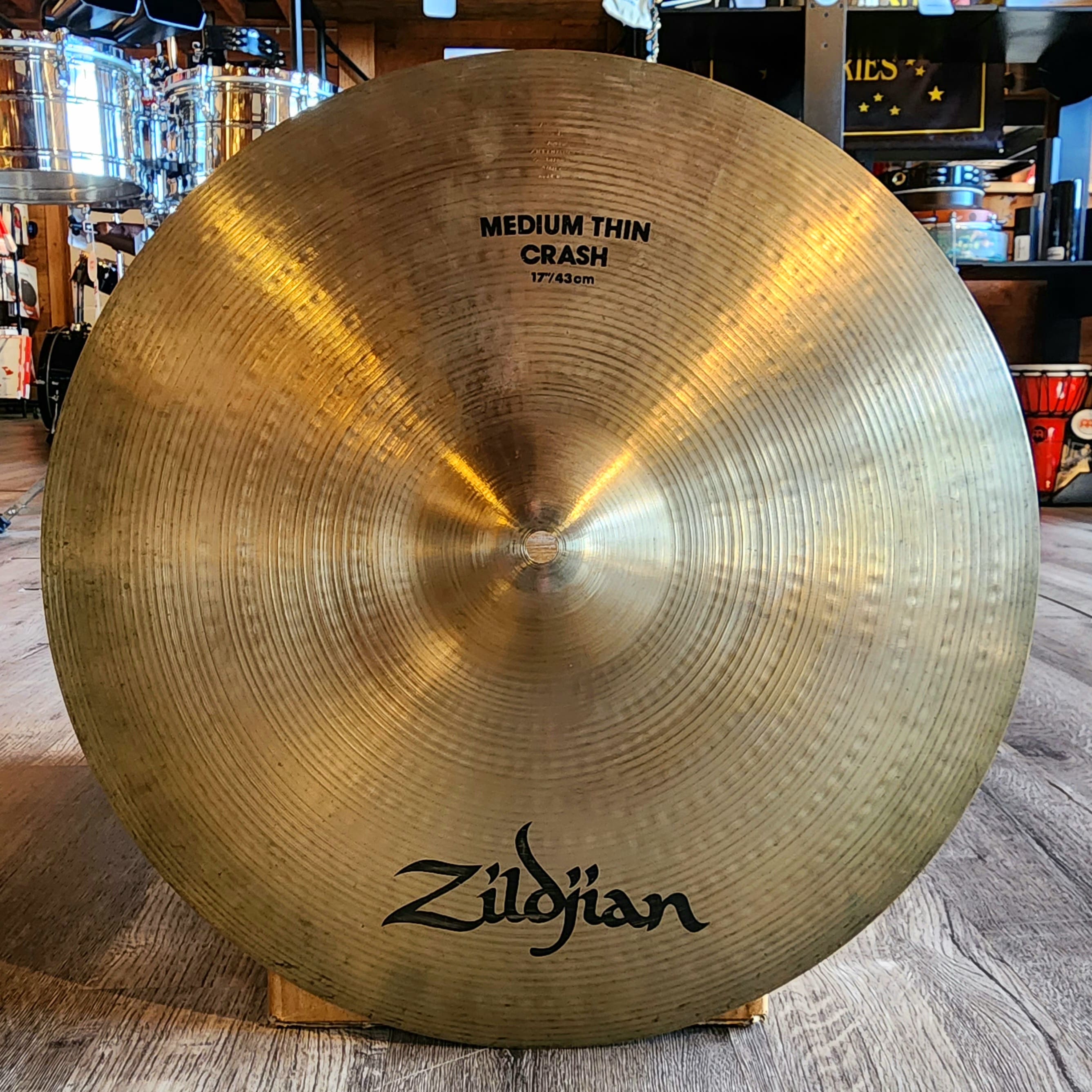 Used Zildjian A Medium Thin Crash Cymbal 17" 1264 grams