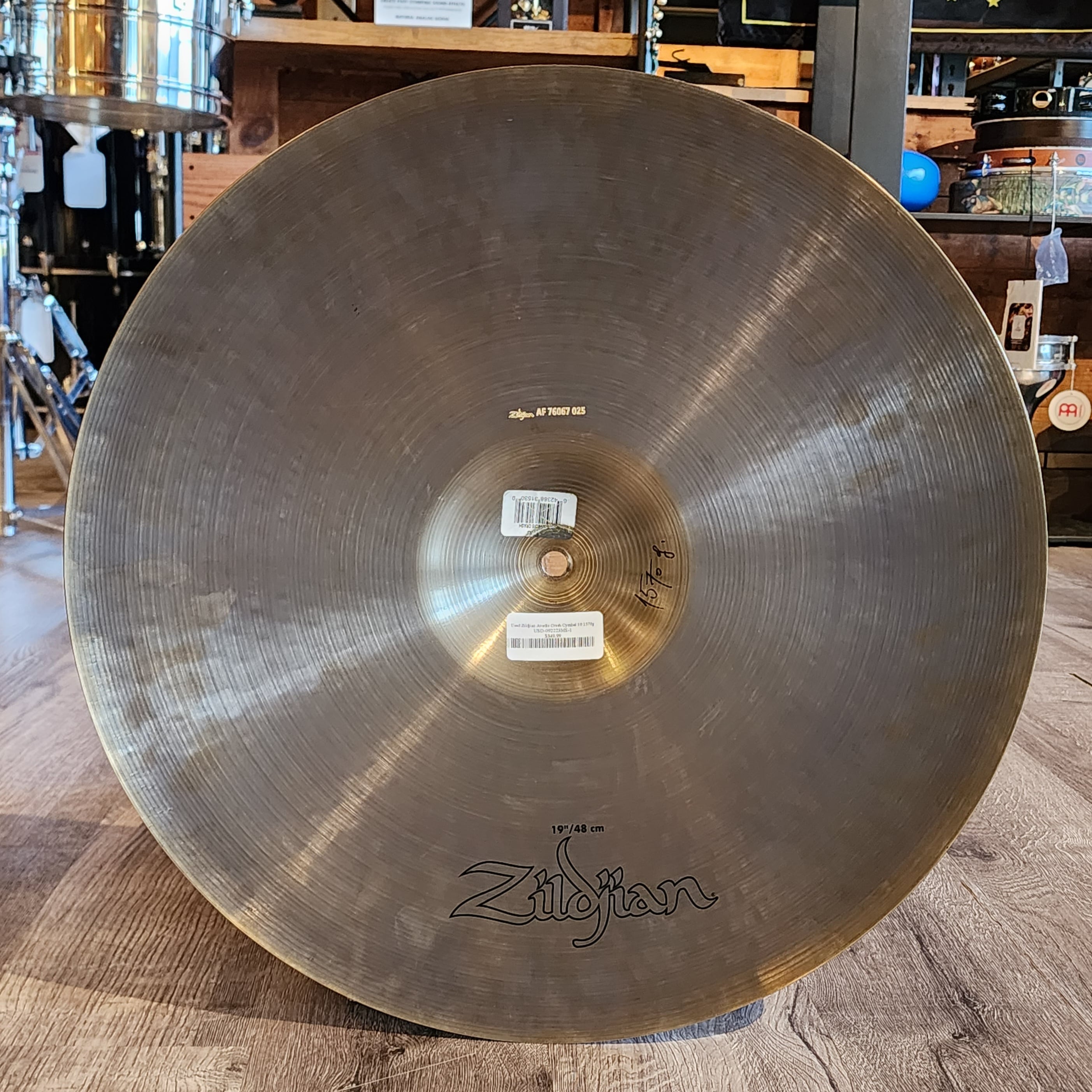 Used Zildjian Avedis Crash Cymbal 19" 1570g
