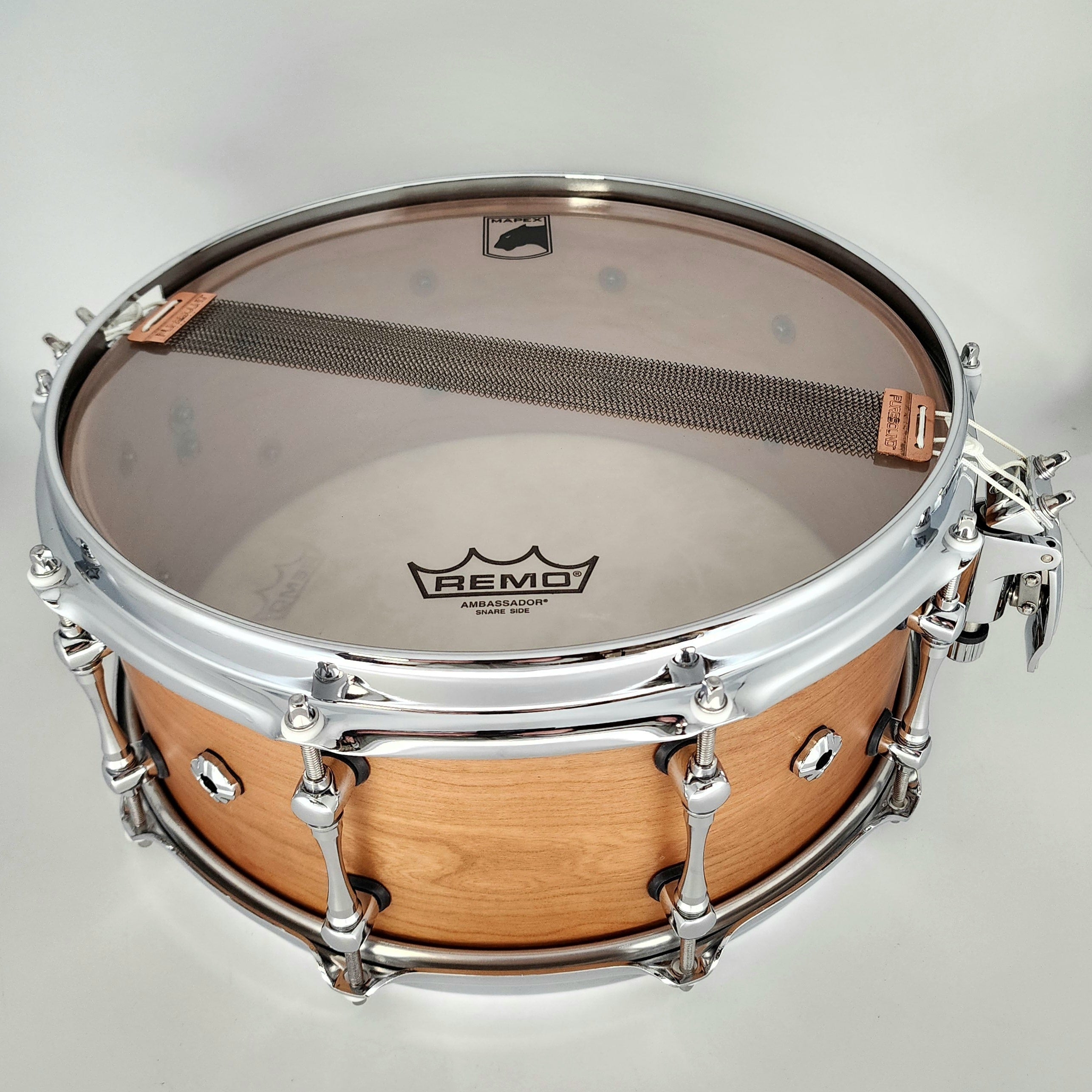 Used Mapex Black Panther Cherry Bomb Snare Drum 14x6