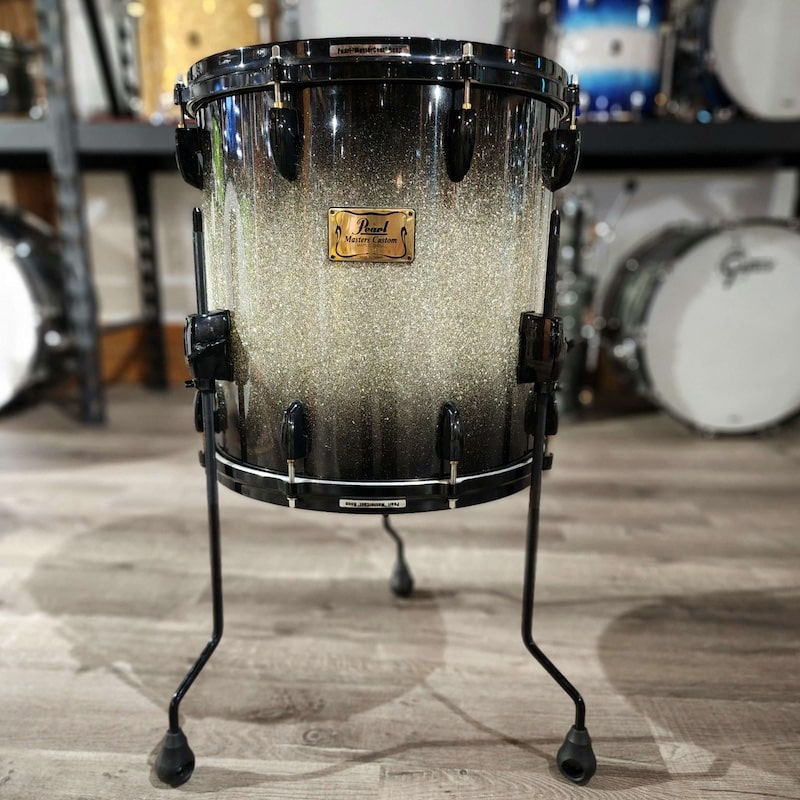 Used Pearl Masters Custom MaplemmX Floor Tom 14x14 Diamond Burst w/Black HW - Drum Center Of Portsmouth