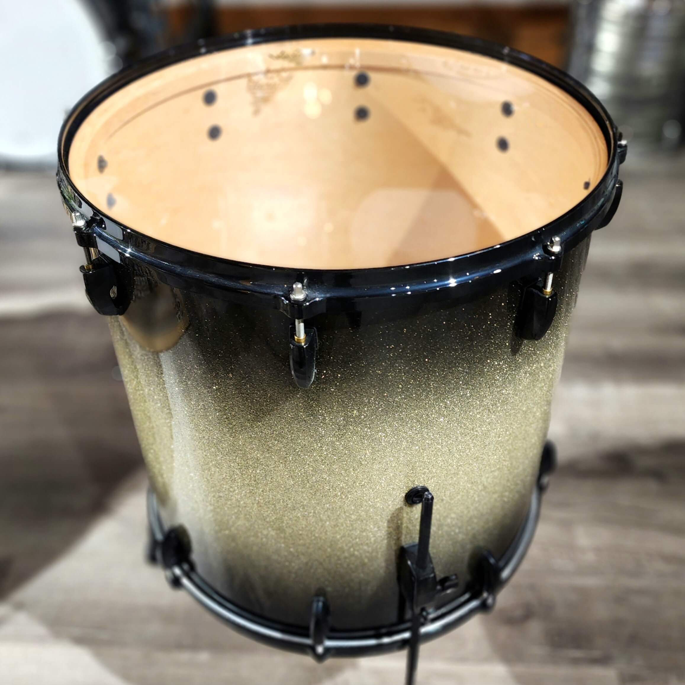 Used Pearl Masters Custom Maple MMX Floor Tom 18x18 Diamond Burst w/ Black HW