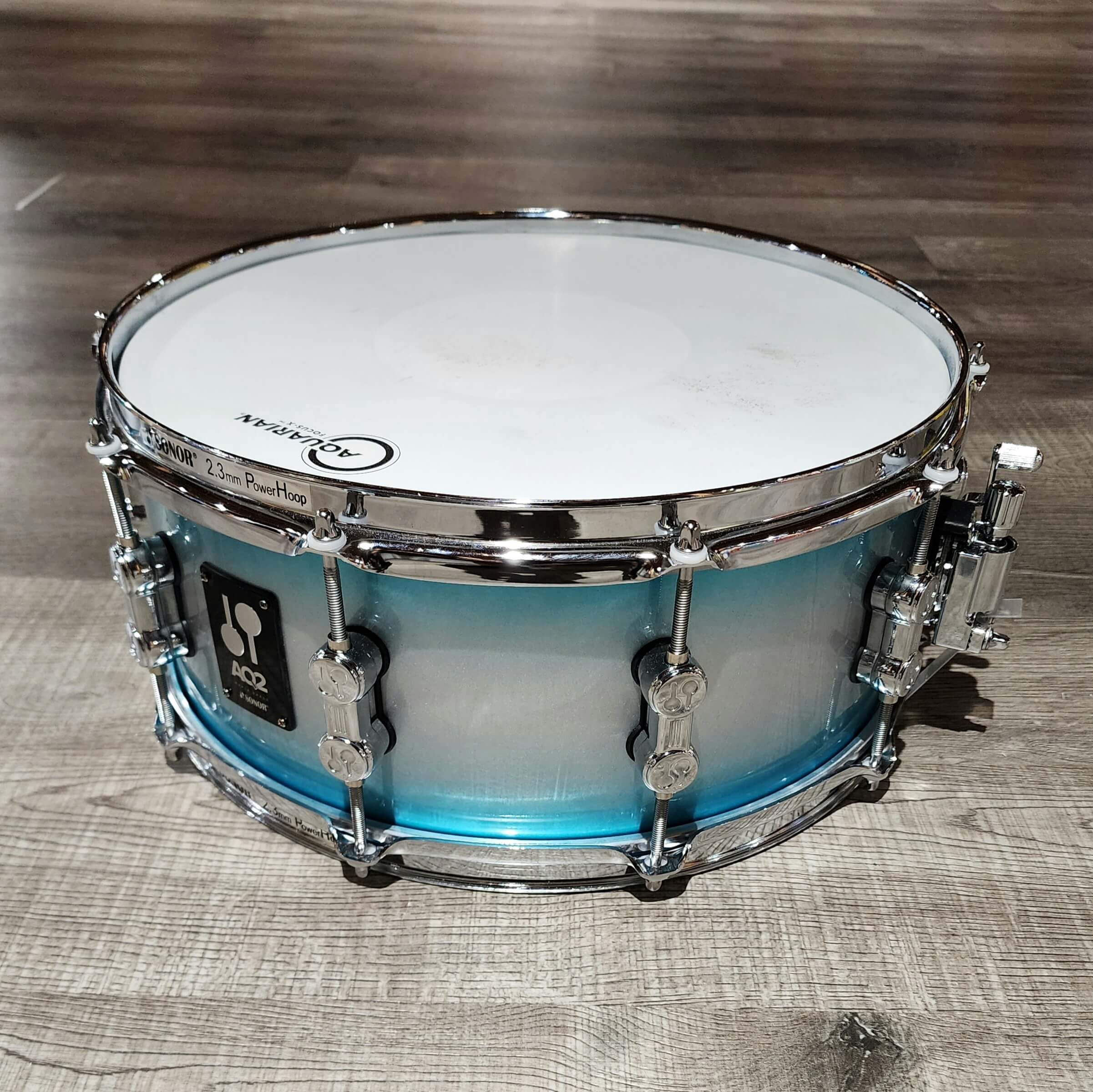 Used Sonor AQ2 Maple 5pc Stage Drum Set Aqua Silver Burst