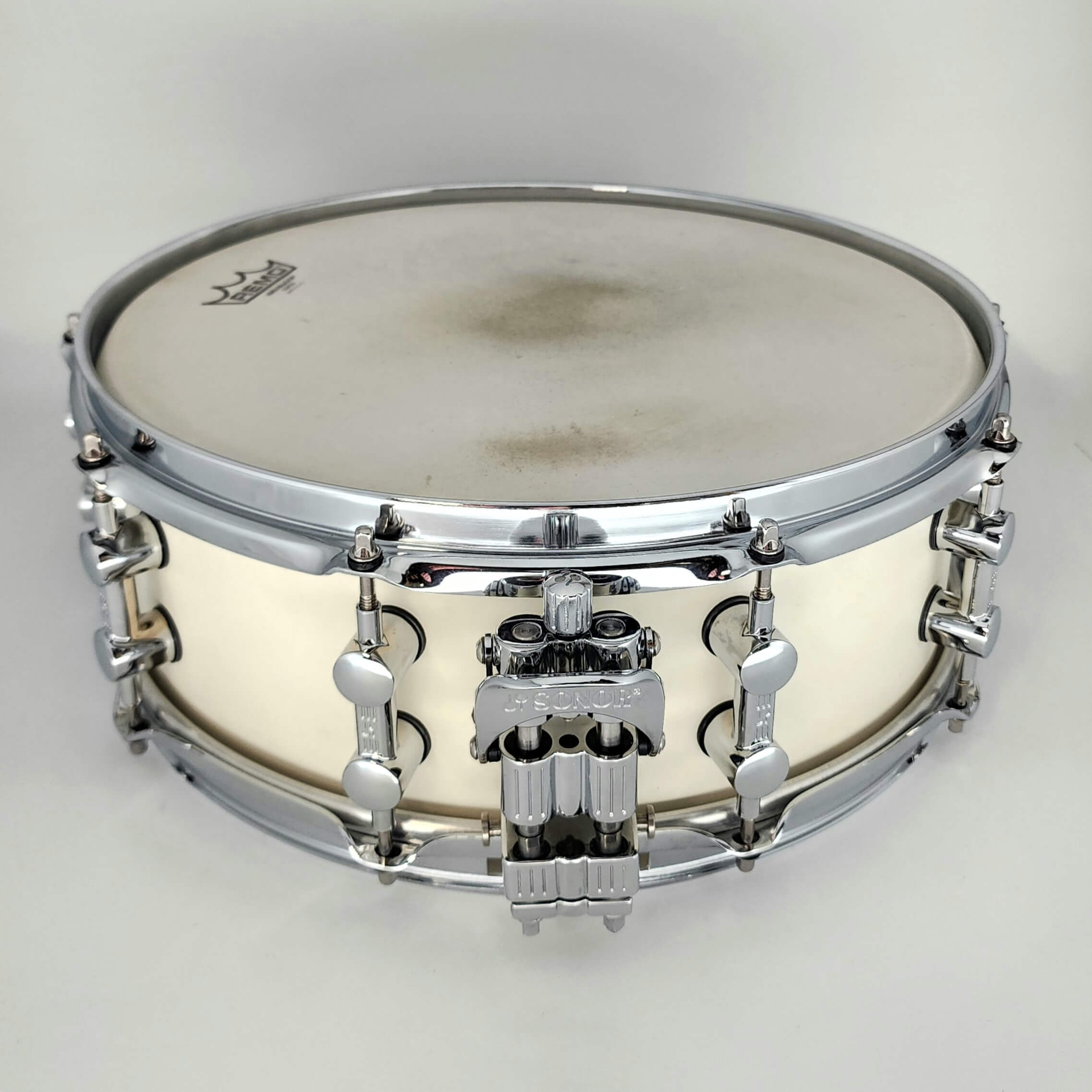 Used Sonor Prolite Snare Drum 14x5 Creme White