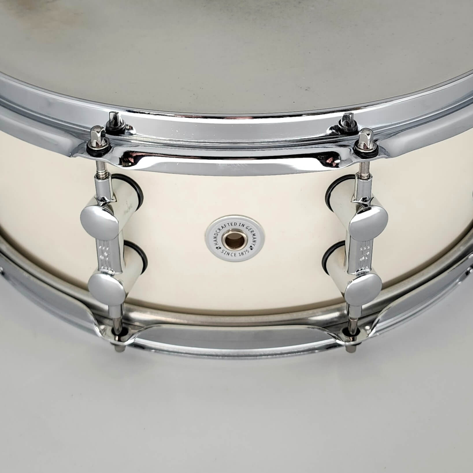 Used Sonor Prolite Snare Drum 14x5 Creme White