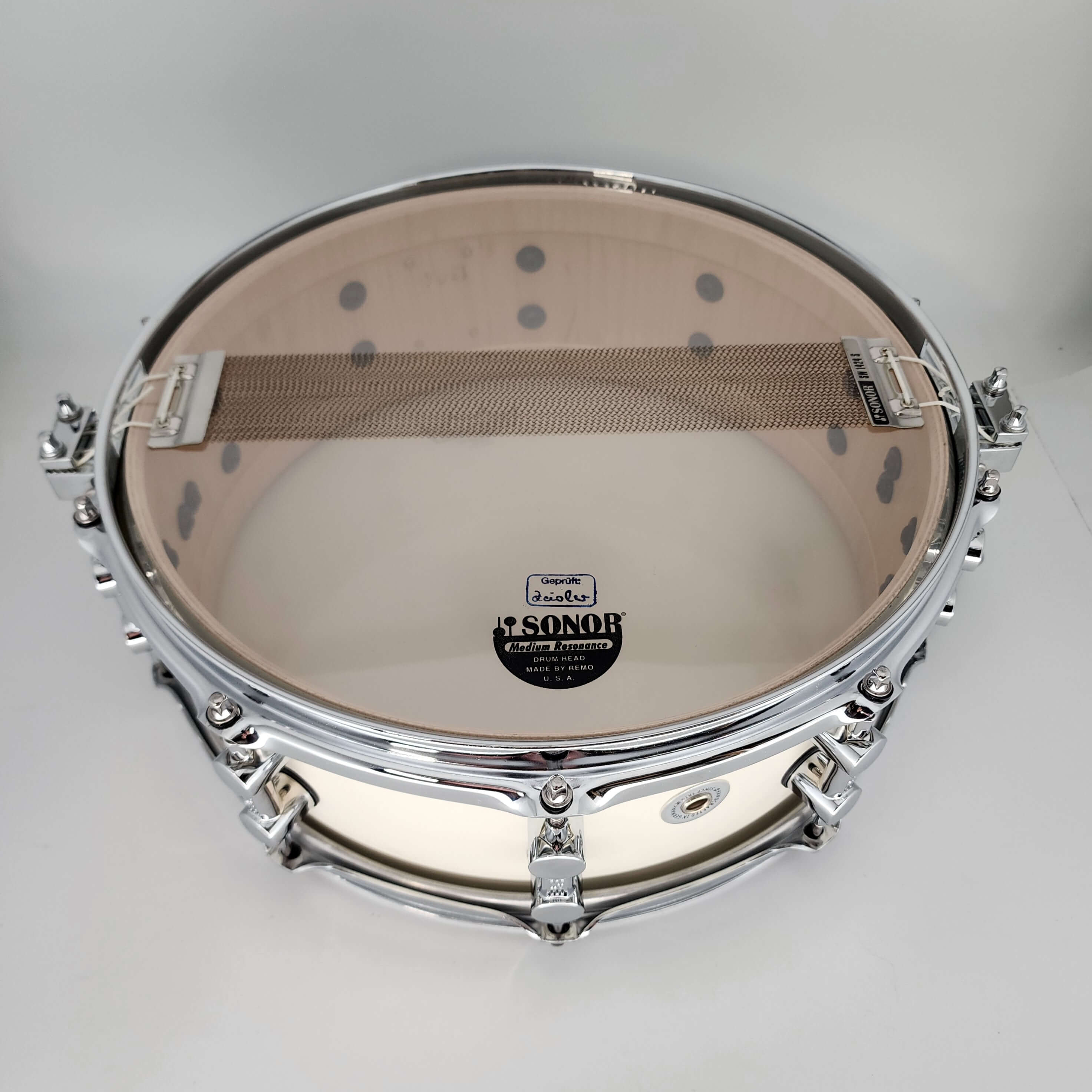 Used Sonor Prolite Snare Drum 14x5 Creme White