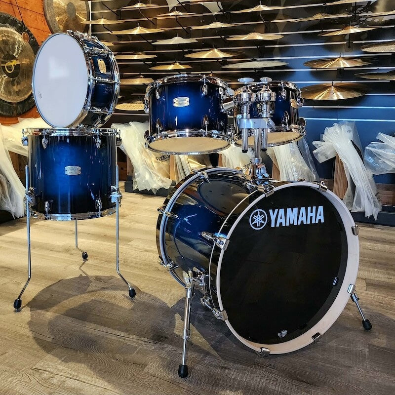 Used Yamaha Stage Custom Birch 5pc Drum Set Deep Blue Sunburst used-yamaha-stage-custom-birch-5pc-drum-set-deep-blue-sunburst