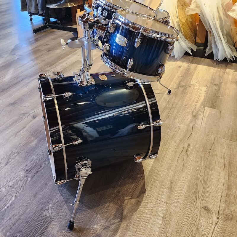 Used Yamaha Stage Custom Birch 5pc Drum Set Deep Blue Sunburst - Drum Center Of Portsmouth