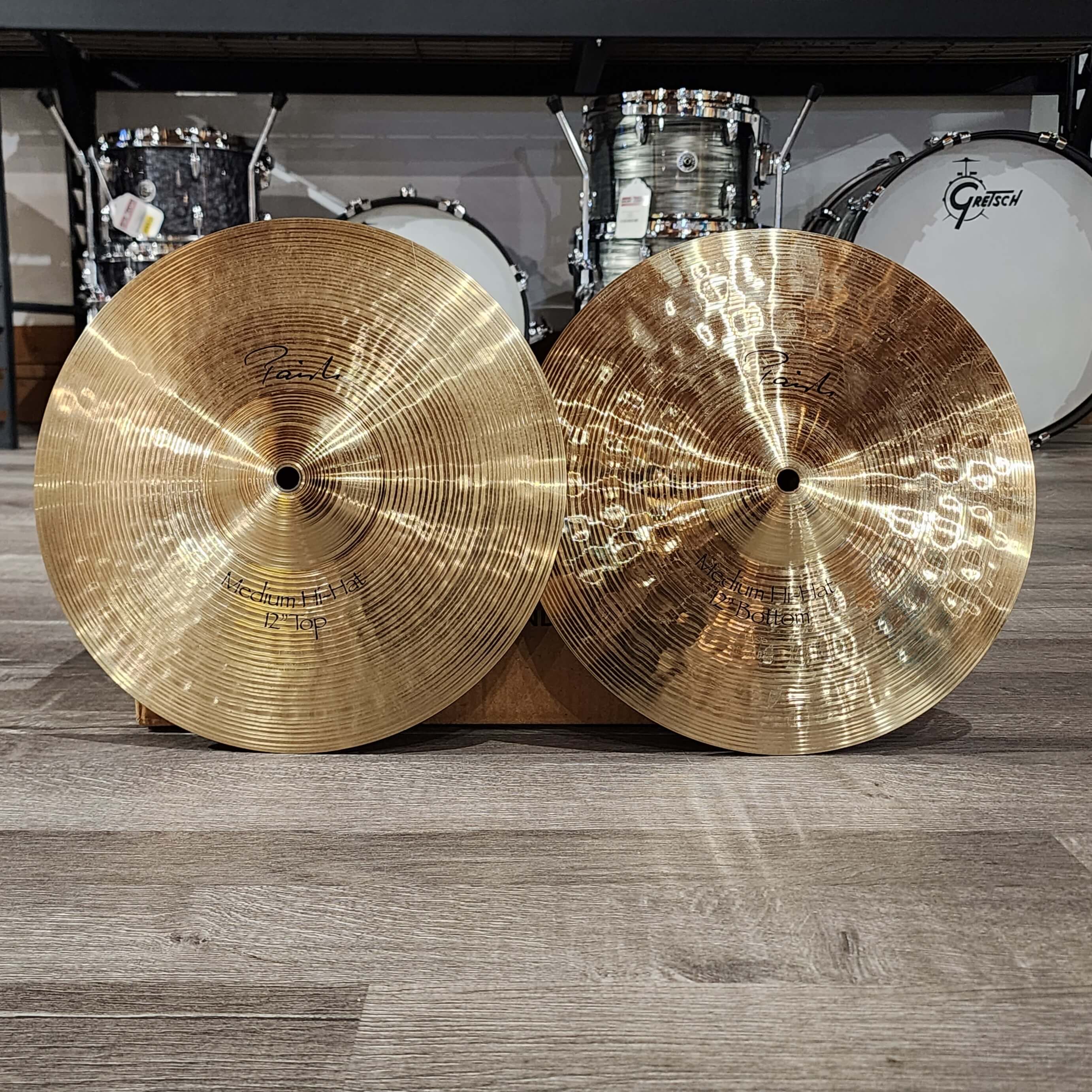 Used Paiste Signature Medium Hi Hat Cymbals 12"