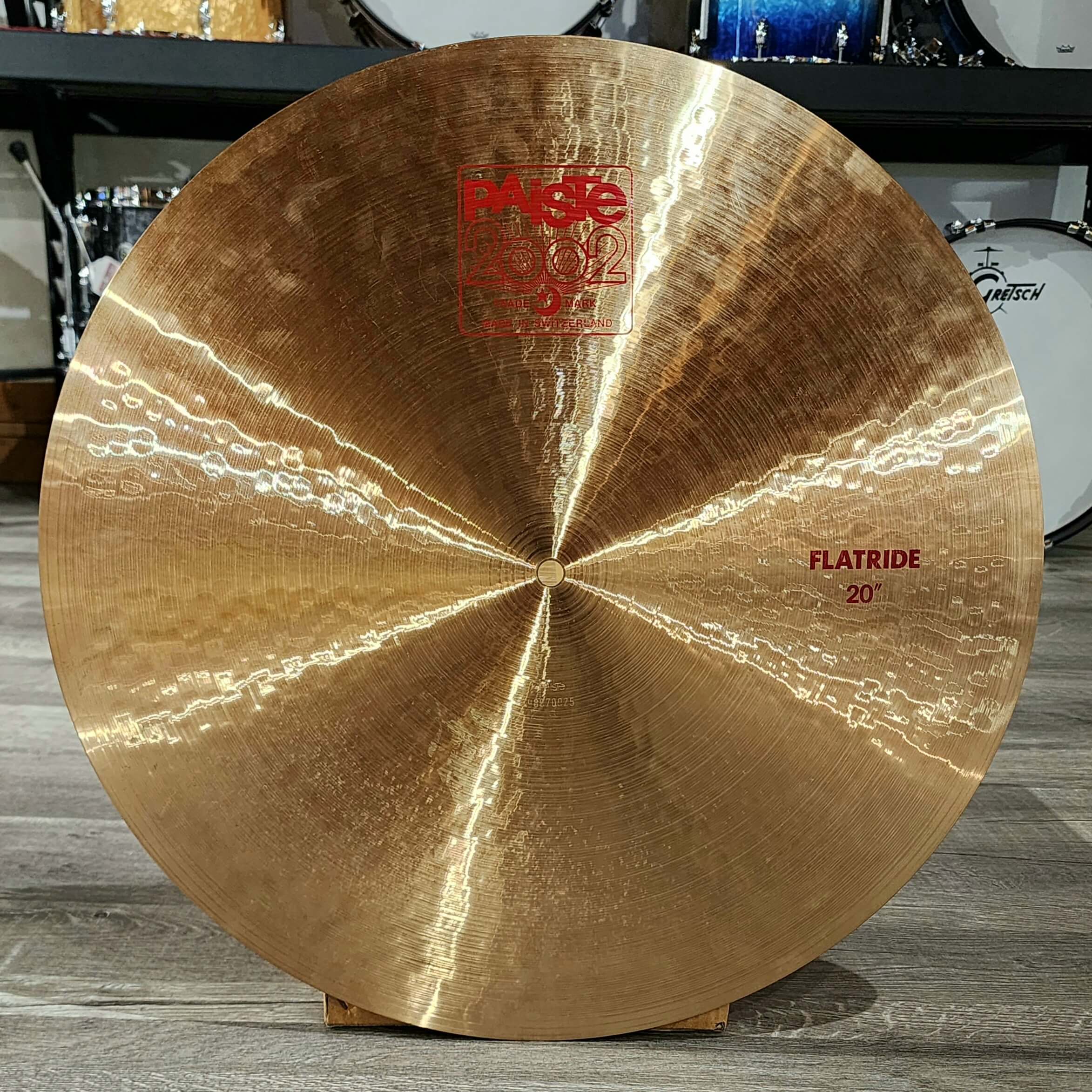 Used Paiste 2002 Flat Ride Cymbal 20"