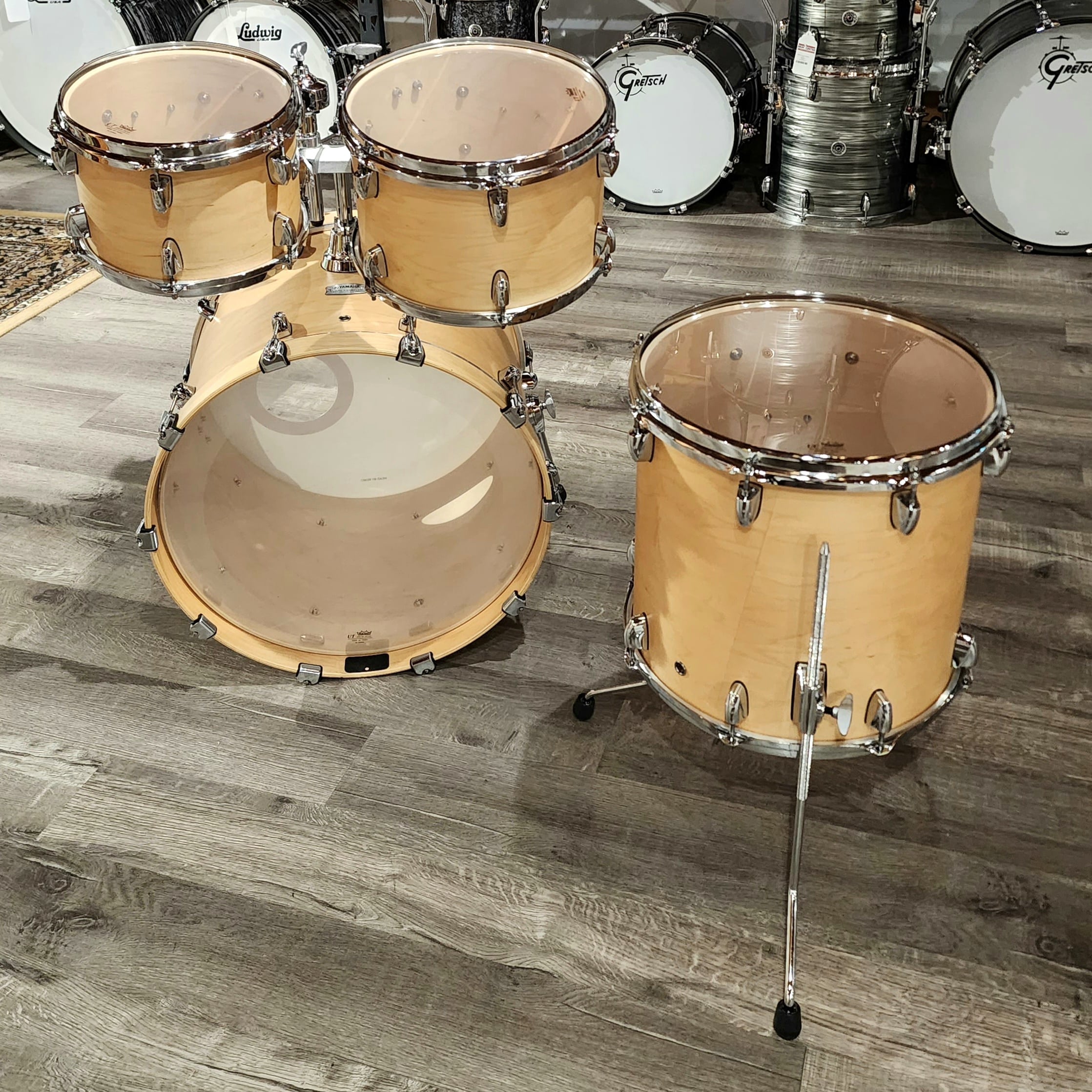 Yamaha B-STOCK Tour Custom Maple 4pc Drum Set Butterscotch Satin | DCP