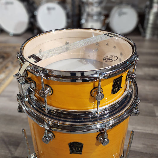 Used Tamburo XD 5pc Drum Set Transparent Yellow Gloss