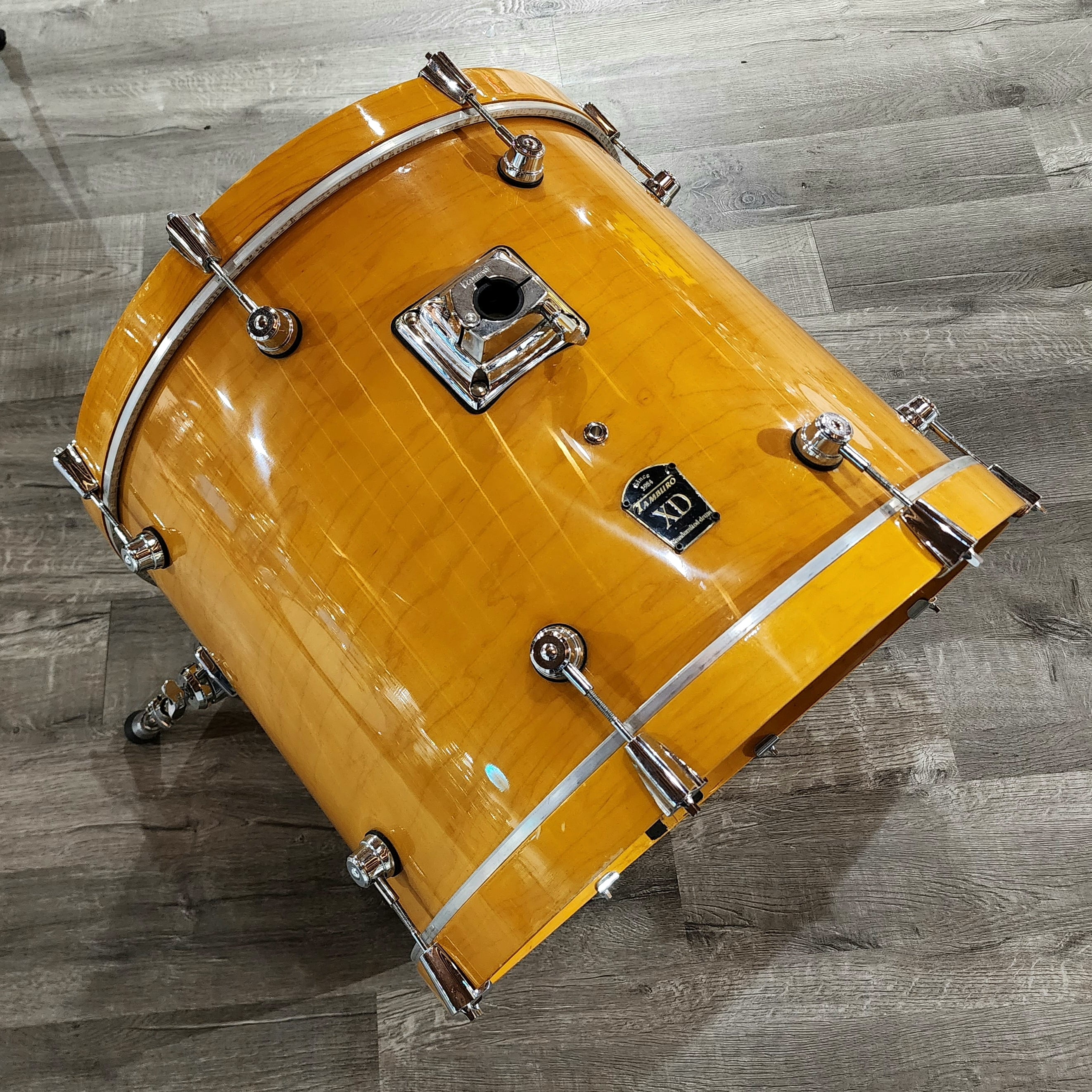 Used Tamburo XD 5pc Drum Set Transparent Yellow Gloss