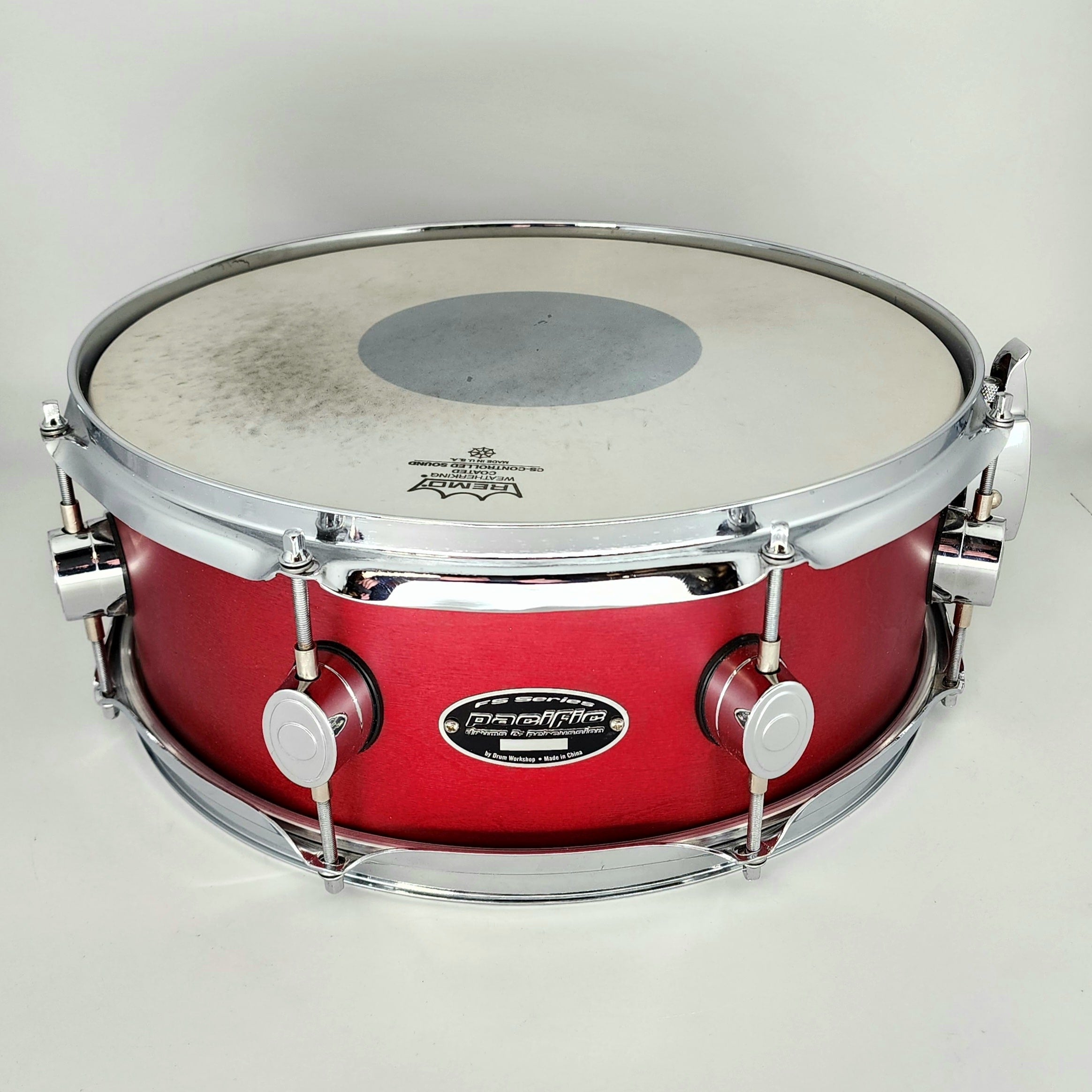 Used Pacific FS Series Snare Drum 14x5.5 Cherry Stain