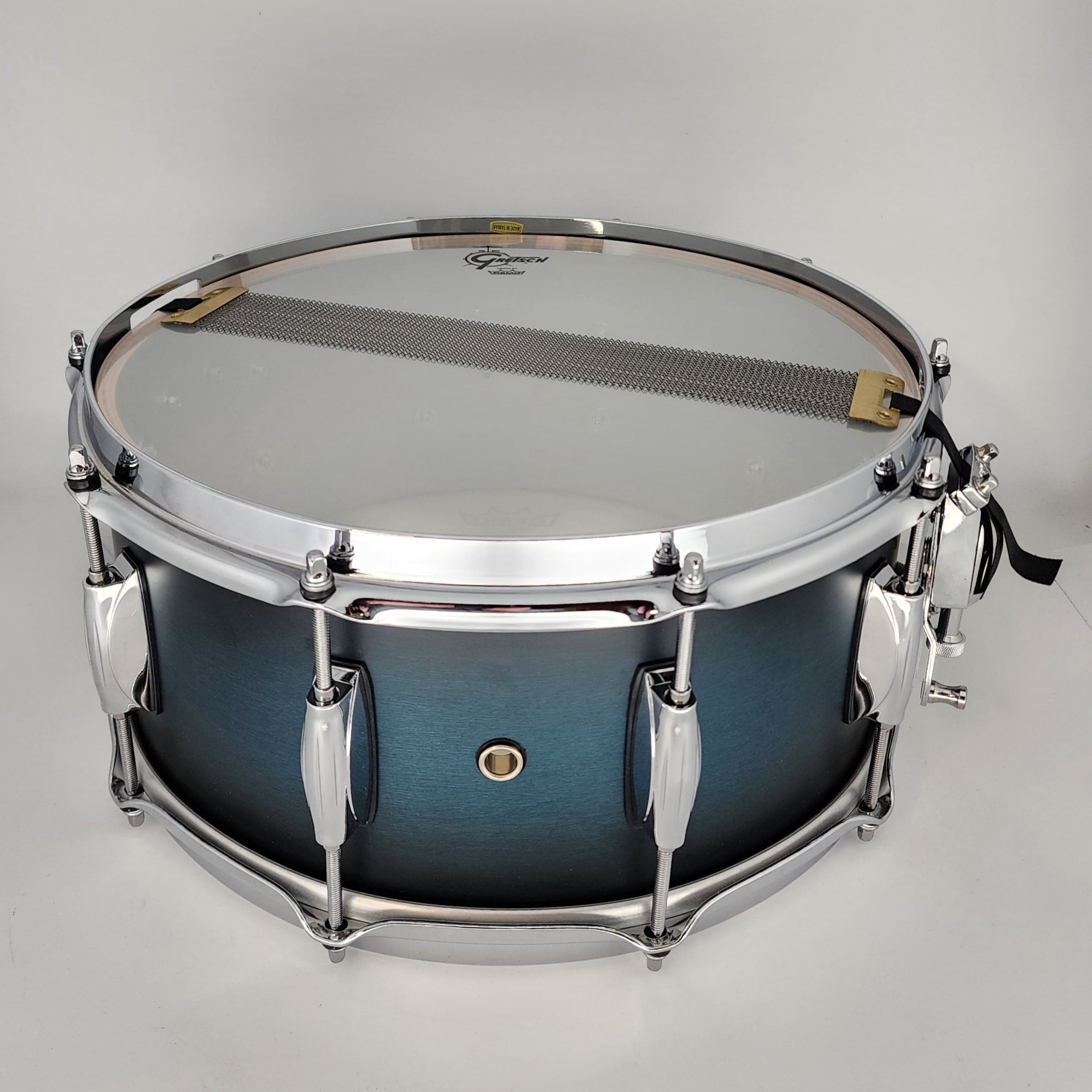 Used Gretsch Renown Snare Drum 14x6.5 Satin Antique Blue Burst