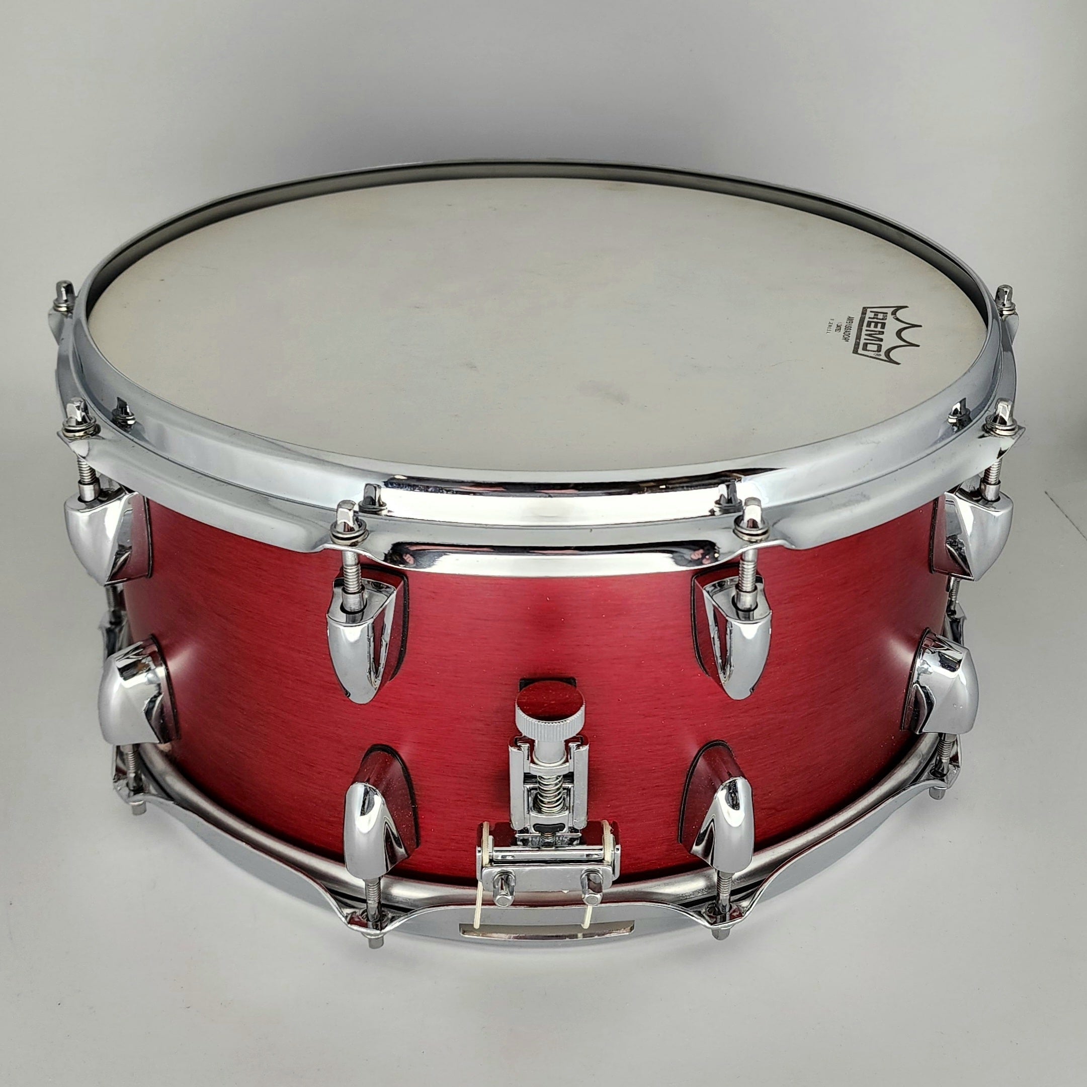 Used Yamaha Tour Custom Snare Drum 14x6.5 Candy Apple Satin