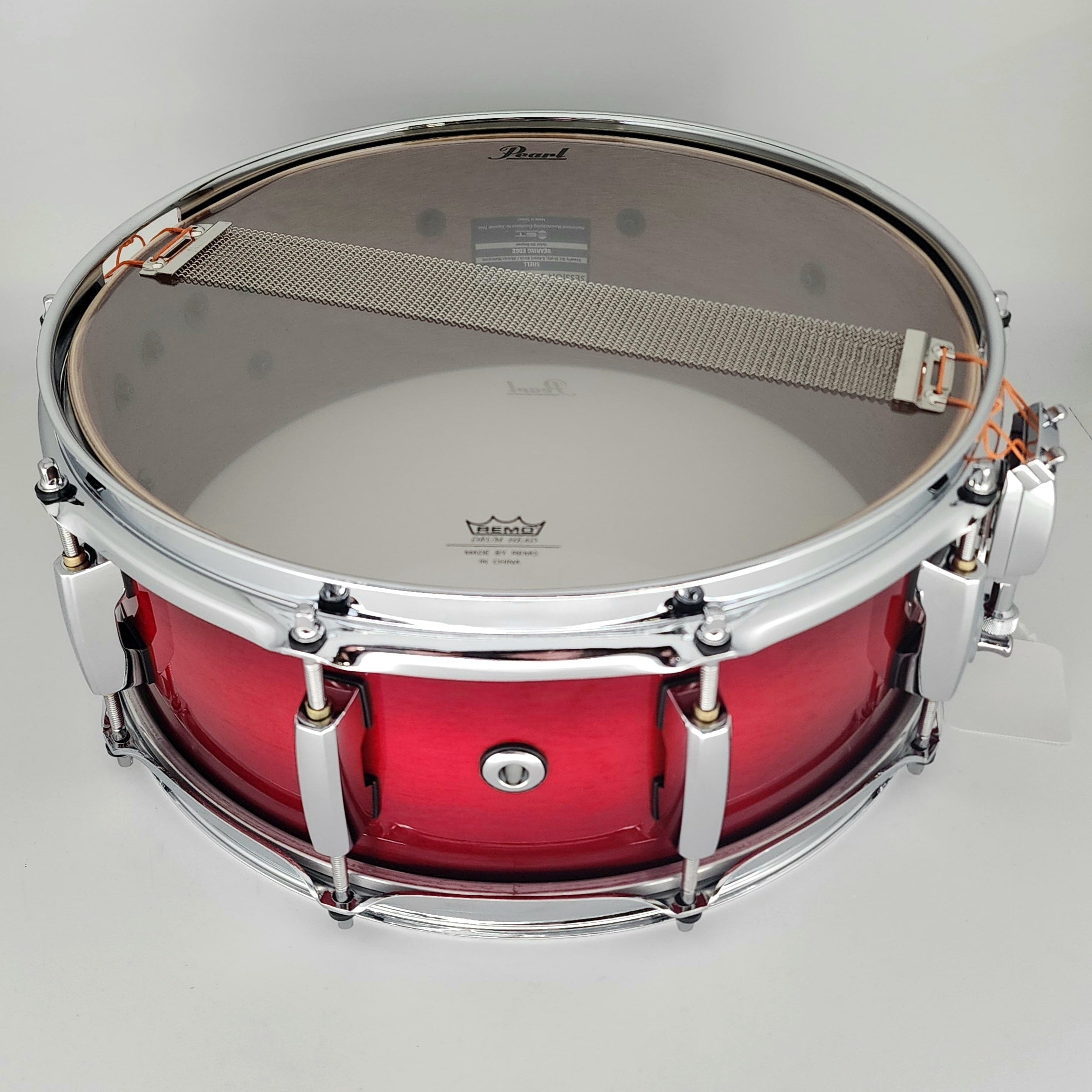 Used Pearl Session Studio Select Snare Drum 14x5.5 Antique Crimson Burst