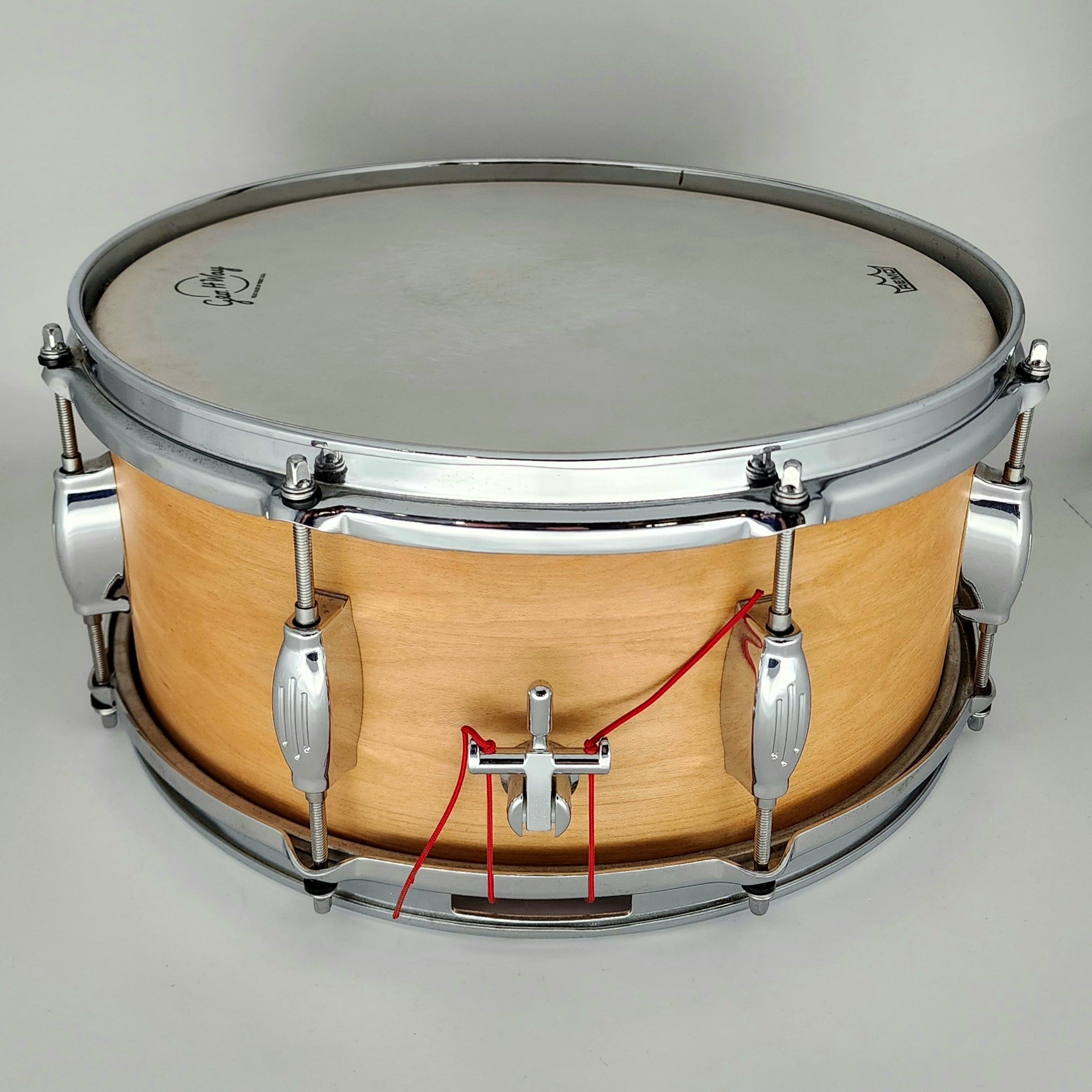 Used George Way Advance Solid Ply Maple Snare Drum 14x6.5 Natural Satin