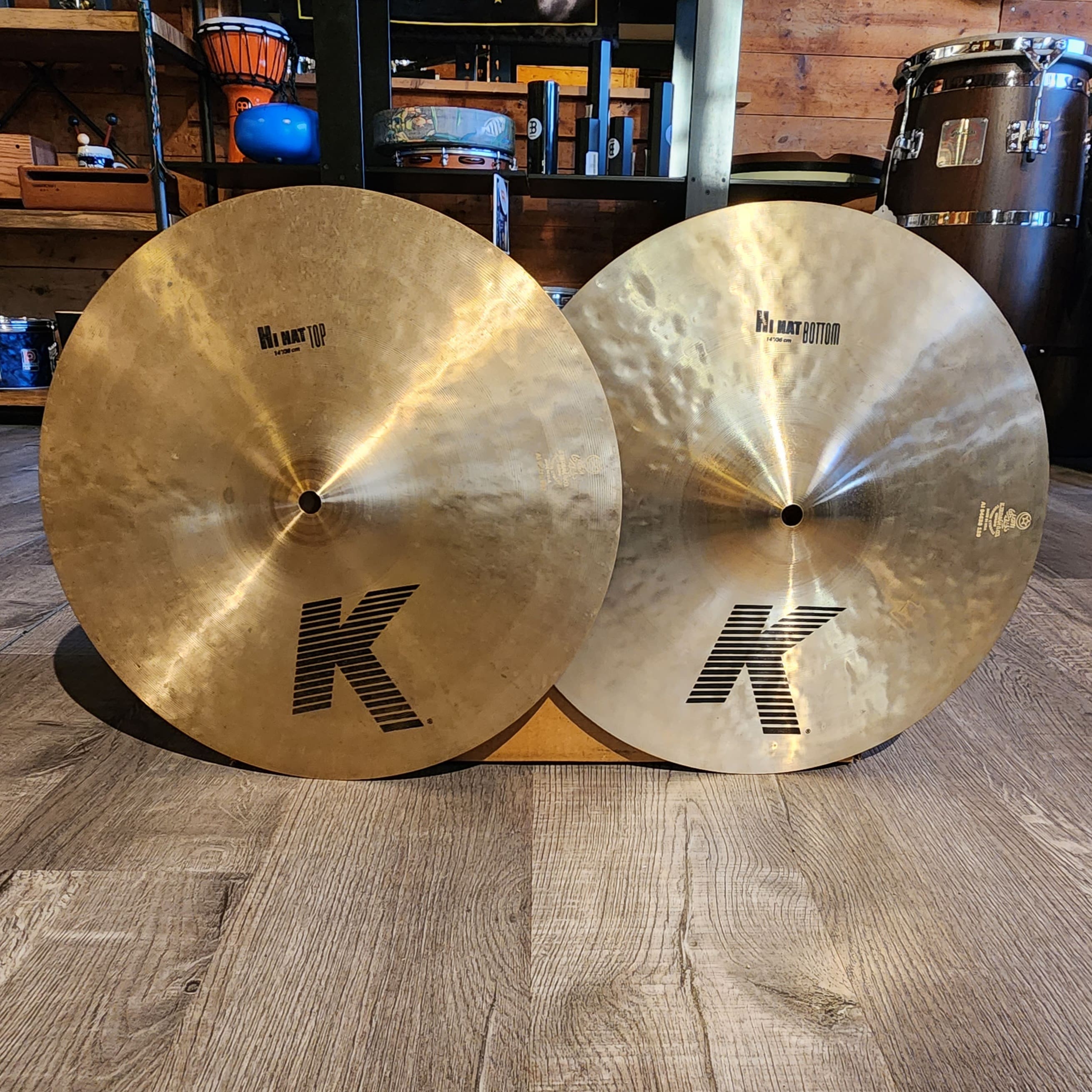 Used Zildjian K Hi Hat Cymbals 14"
