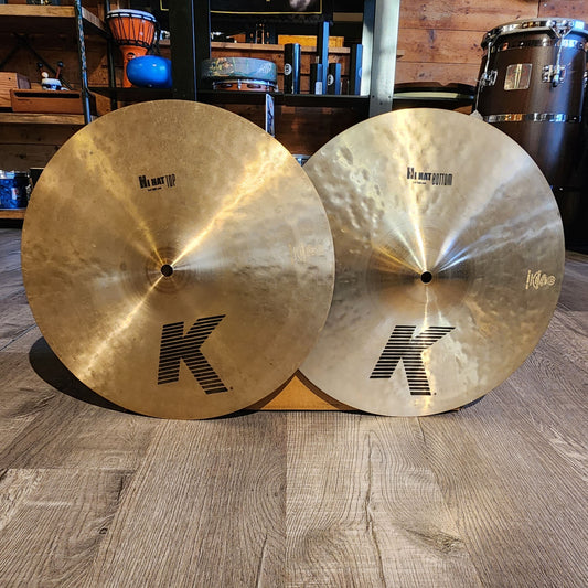 Used Zildjian K Hi Hat Cymbals 14"