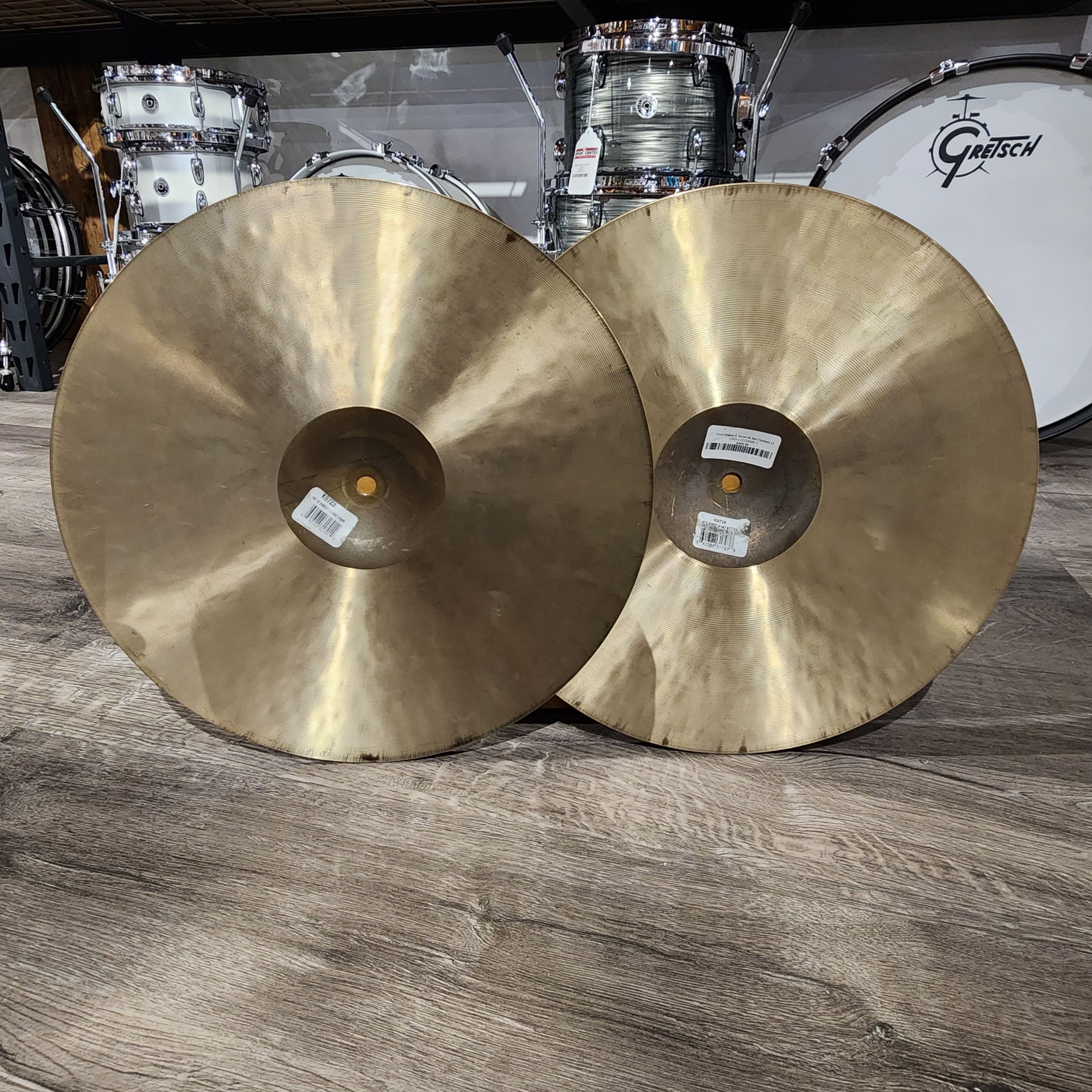 Used Zildjian K Sweet Hi Hat Cymbals 15"