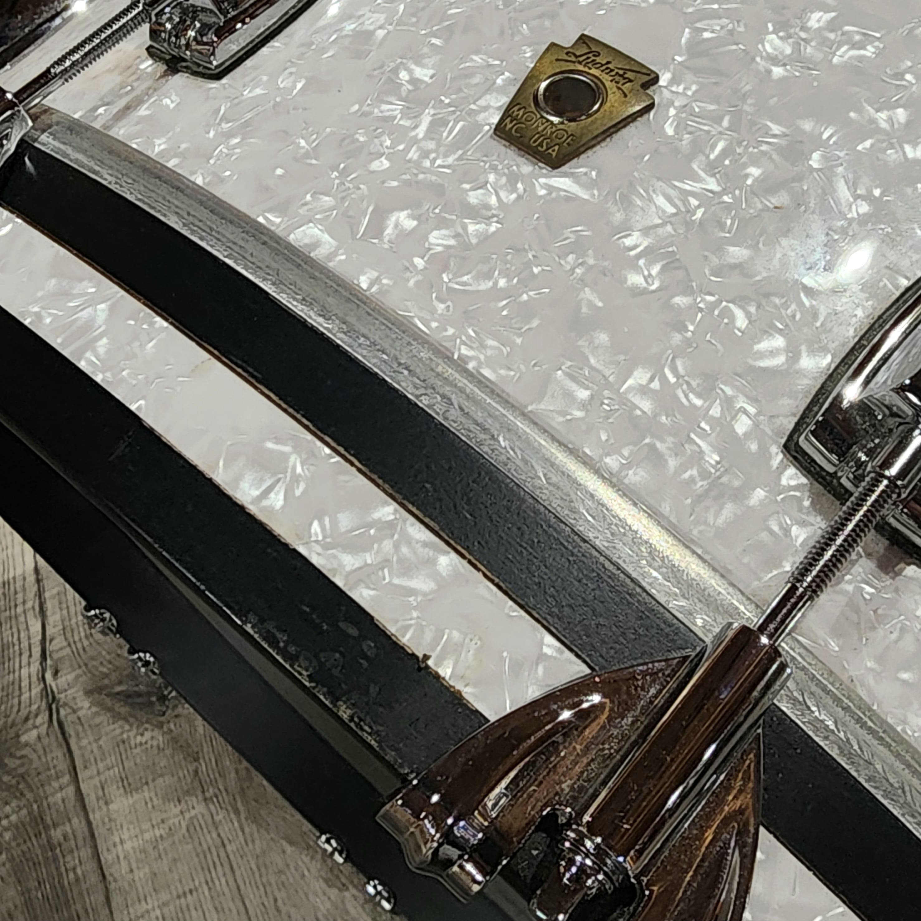 Used Ludwig Classic Maple 4pc Drum Set White Marine Pearl - Drum Center Of Portsmouth