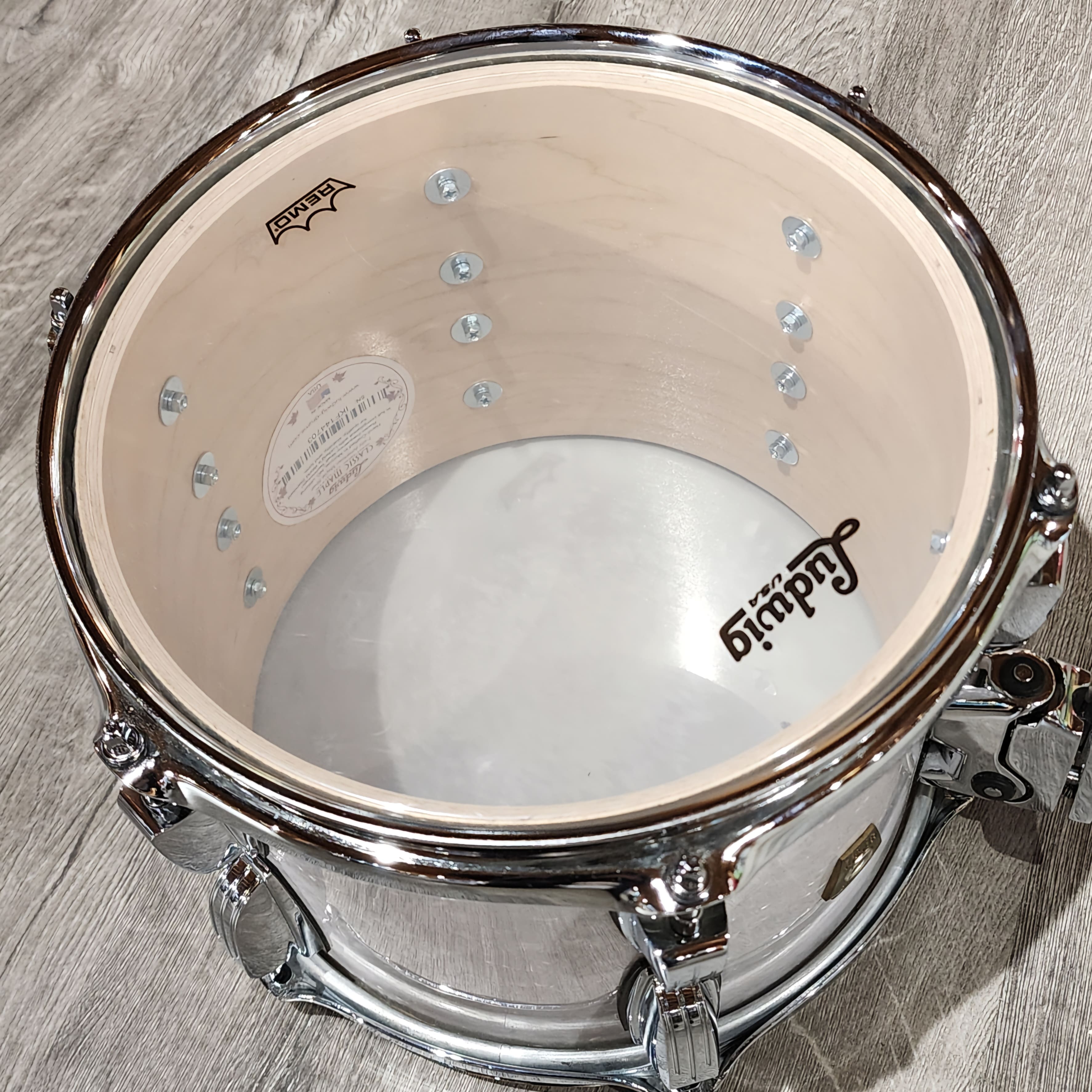 Used Ludwig Classic Maple 4pc Drum Set White Marine Pearl - Drum Center Of Portsmouth