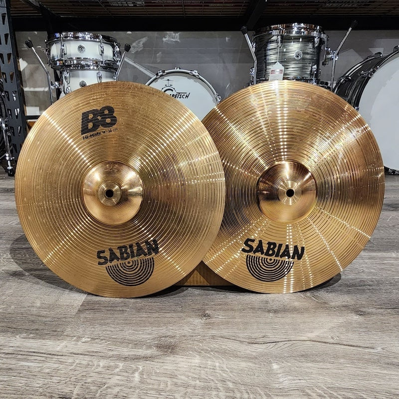 Used Sabian B8 Hi Hat Cymbals 14" - Drum Center Of Portsmouth