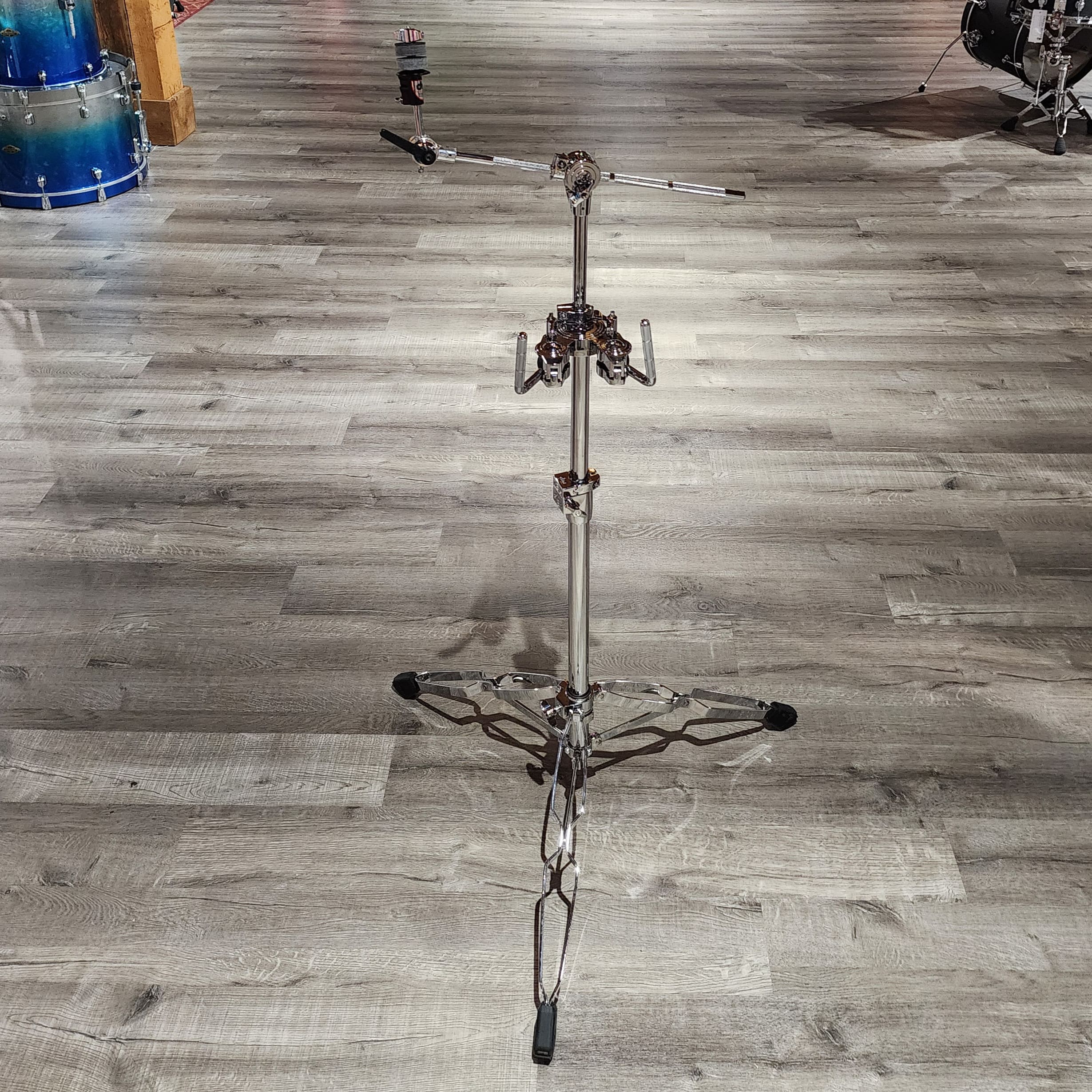Used DW DWCP9934 9000 Series Heavy Duty Double Tom/Cymbal Stand with Cymbal Boom Arm - Drum Center Of Portsmouth
