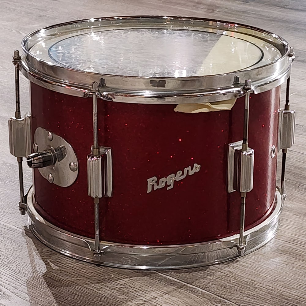 Vintage Rogers '60s Tower Drumset 2pc Red Sparkle + MIJ Floor Tom - Drum Center Of Portsmouth