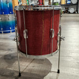 Vintage Rogers '60s Tower Drumset 2pc Red Sparkle + MIJ Floor Tom - Drum Center Of Portsmouth