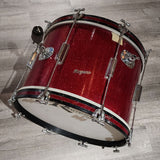 Vintage Rogers '60s Tower Drumset 2pc Red Sparkle + MIJ Floor Tom - Drum Center Of Portsmouth