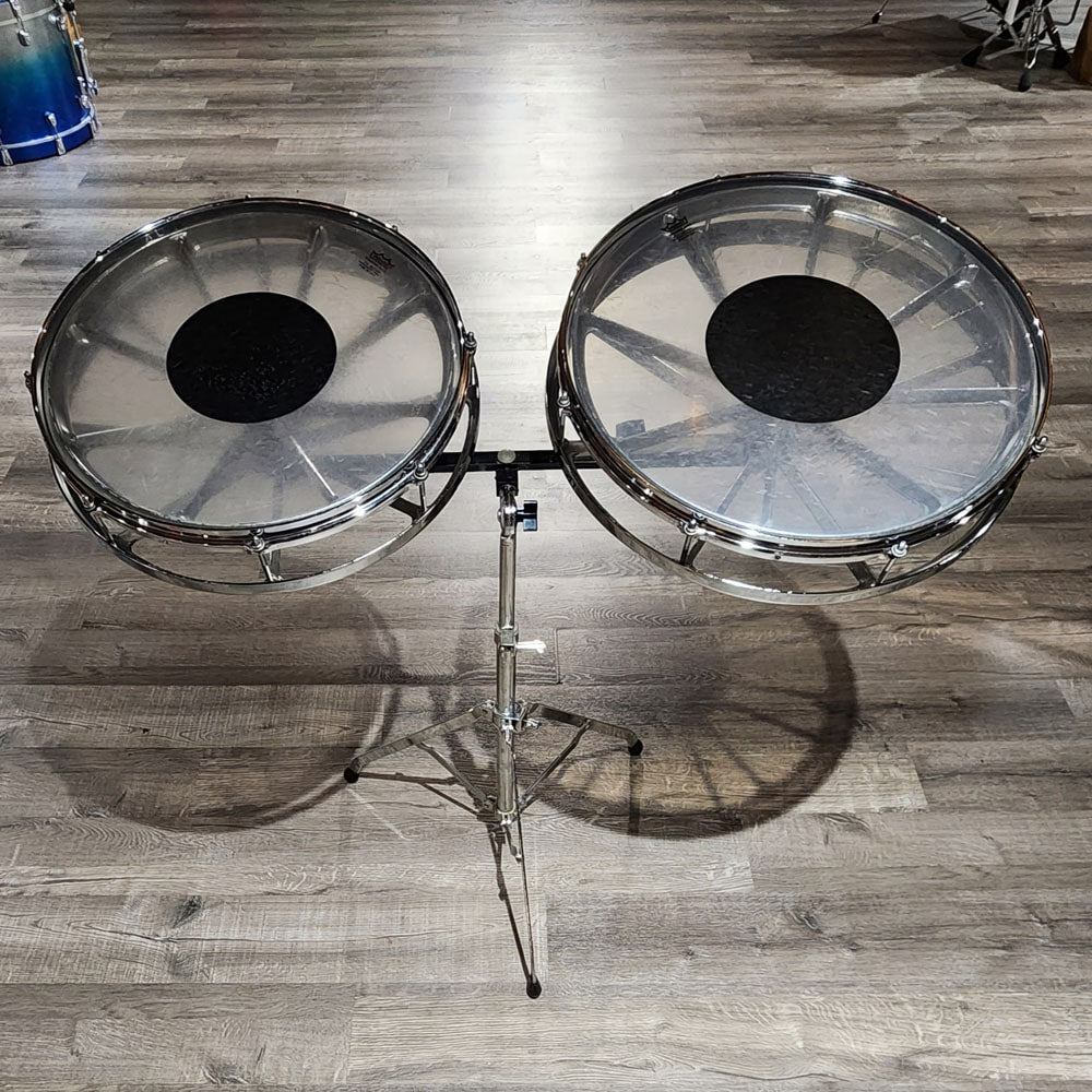 Remo Roto Tom Sticker Used Vintage Remo Roto Tom 7pc Set w/Stands & Cases