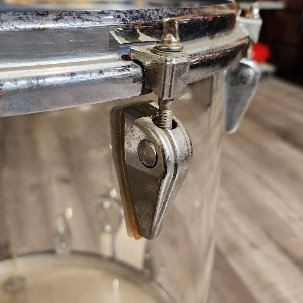 Used Vintage Zickos Clear Acrylic Floor Tom 18x18 - Drum Center Of Portsmouth