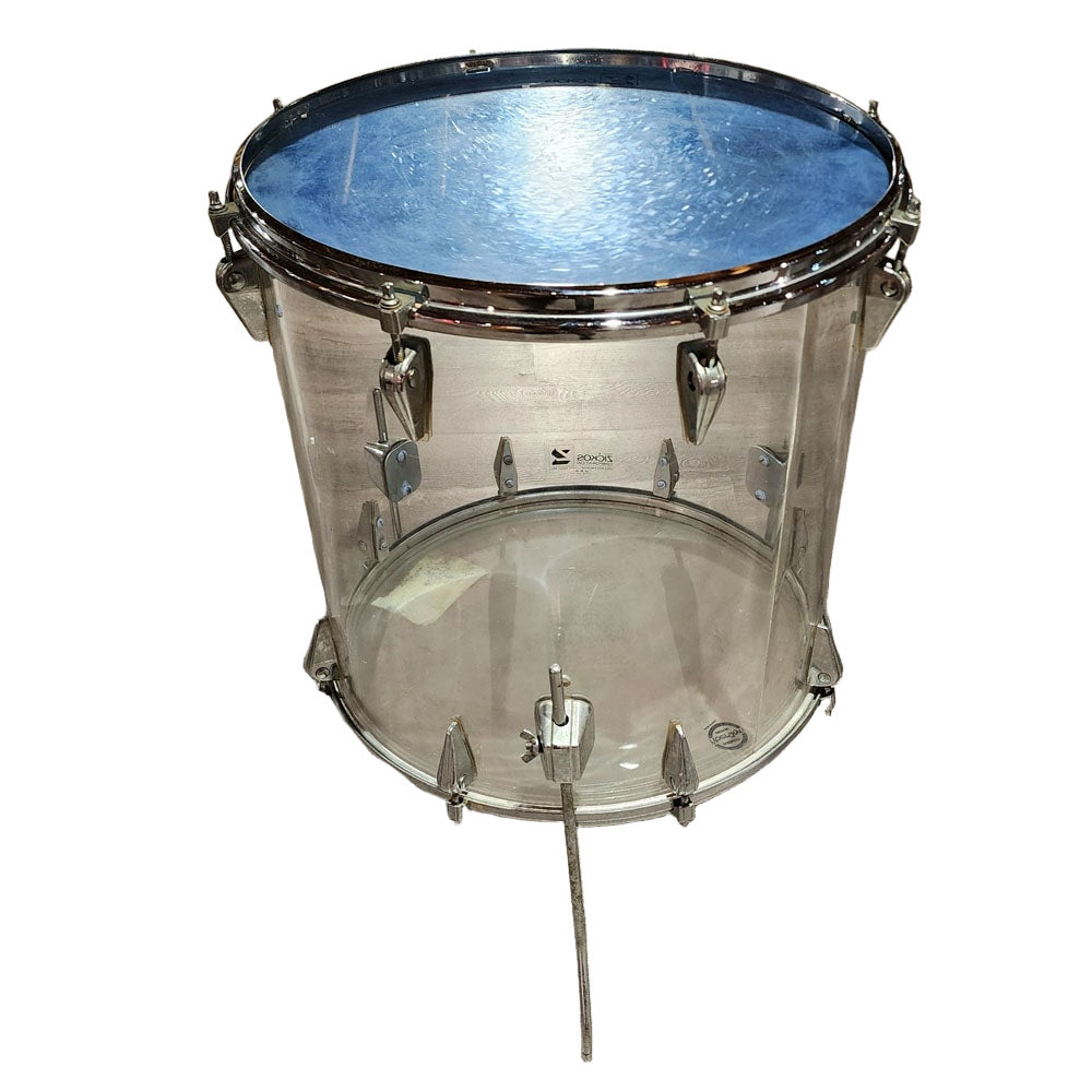 Used Vintage Zickos Clear Acrylic Floor Tom 18x18 - Drum Center Of Portsmouth