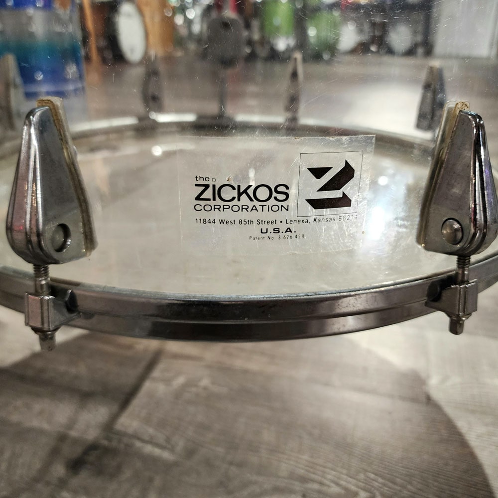 Used Vintage Zickos Clear Acrylic Floor Tom 18x18 - Drum Center Of Portsmouth