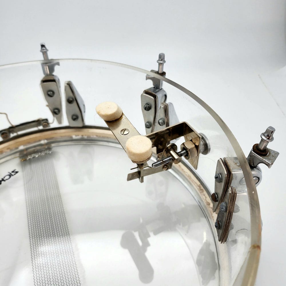 Used Vintage Zickos Clear Acrylic Snare Drum 14x5 - Drum Center Of Portsmouth