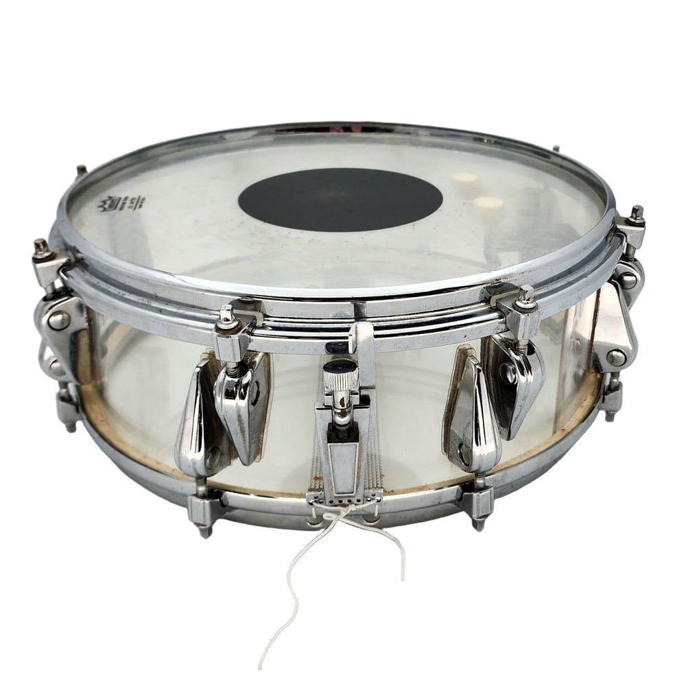 Used Vintage Zickos Clear Acrylic Snare Drum 14x5 - Drum Center Of Portsmouth