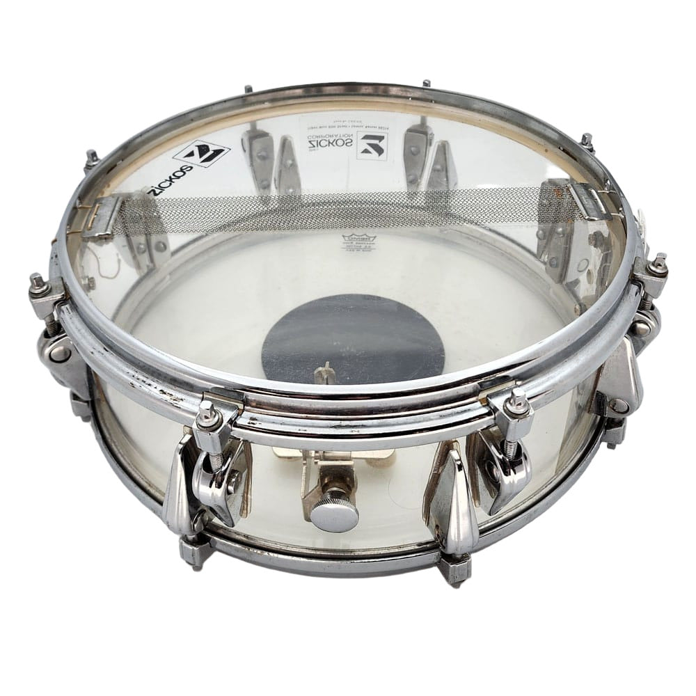 Used Vintage Zickos Clear Acrylic Snare Drum 14x5 - Drum Center Of Portsmouth