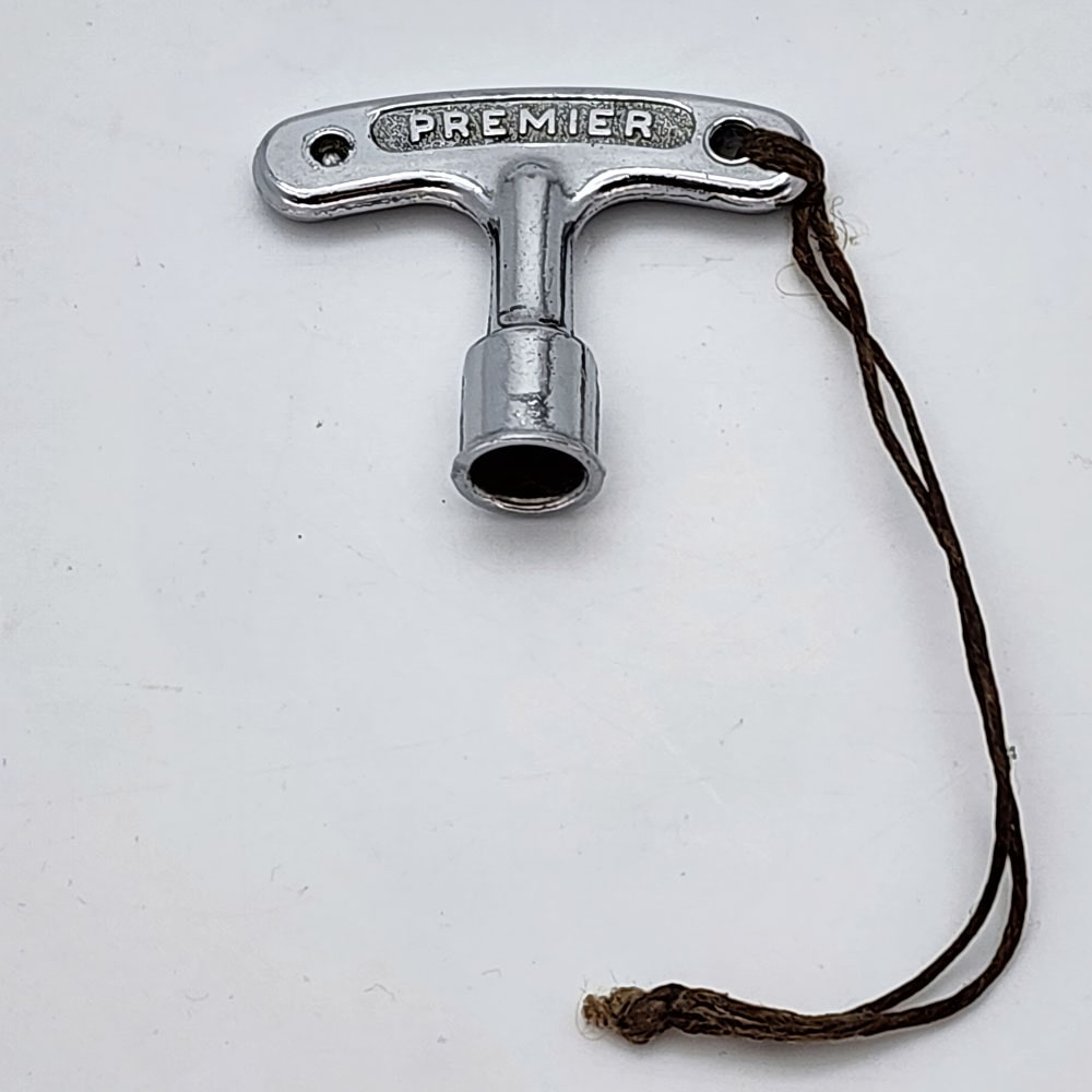 Used Vintage Premier Slotted Drum Key RARE! - Drum Center Of Portsmouth