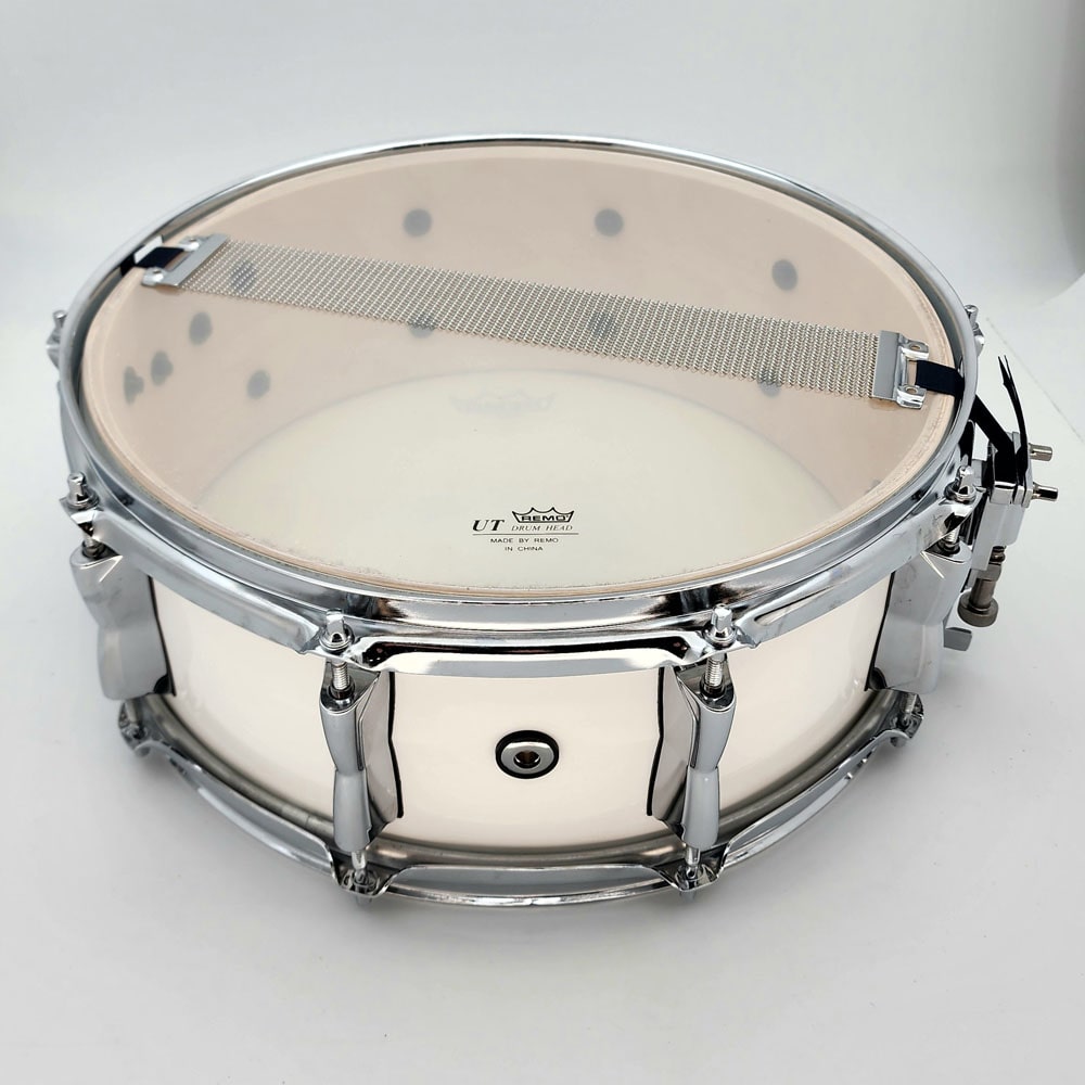 Used Yamaha Stage Custom Snare Drum 14x5.5 Pure White - Drum Center Of Portsmouth