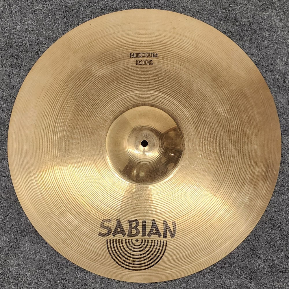 Used Vintage Sabian Medium Ride Cymbal 21" Brilliant - Drum Center Of Portsmouth
