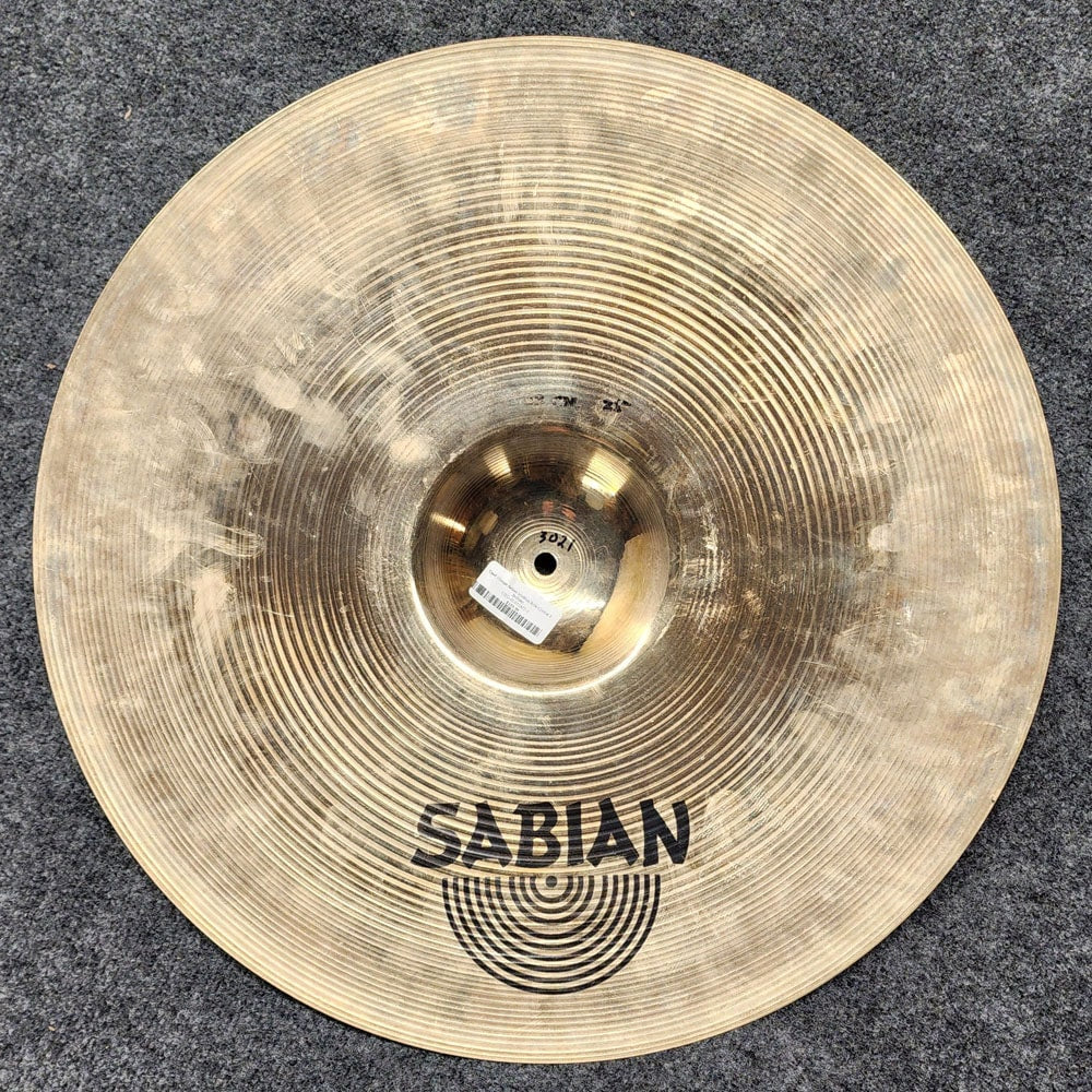 Used Vintage Sabian Medium Ride Cymbal 21" Brilliant - Drum Center Of Portsmouth
