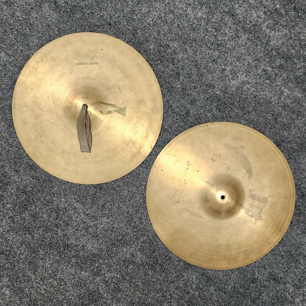 Used Vintage Zildjian Concert Band Crash Cymbals 18" - Drum Center Of Portsmouth
