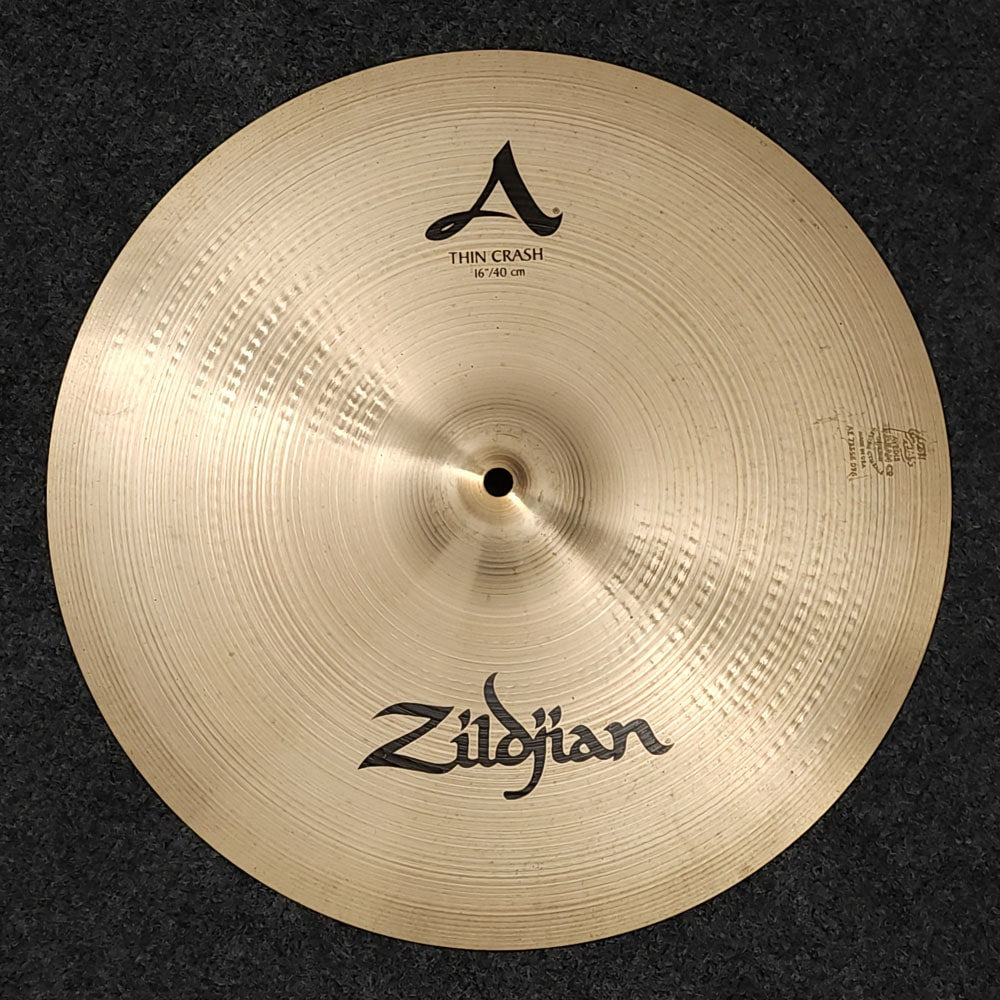 Used Zildjian A Thin Crash Cymbal 16" - Drum Center Of Portsmouth