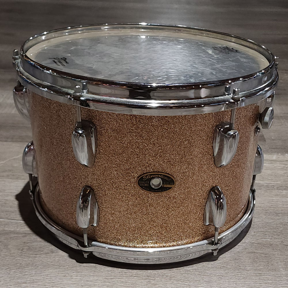 Used Vintage Slingerland 4pc Drum Set Champagne Sparkle Mid-60s w/Piccolo Snare - Drum Center Of Portsmouth