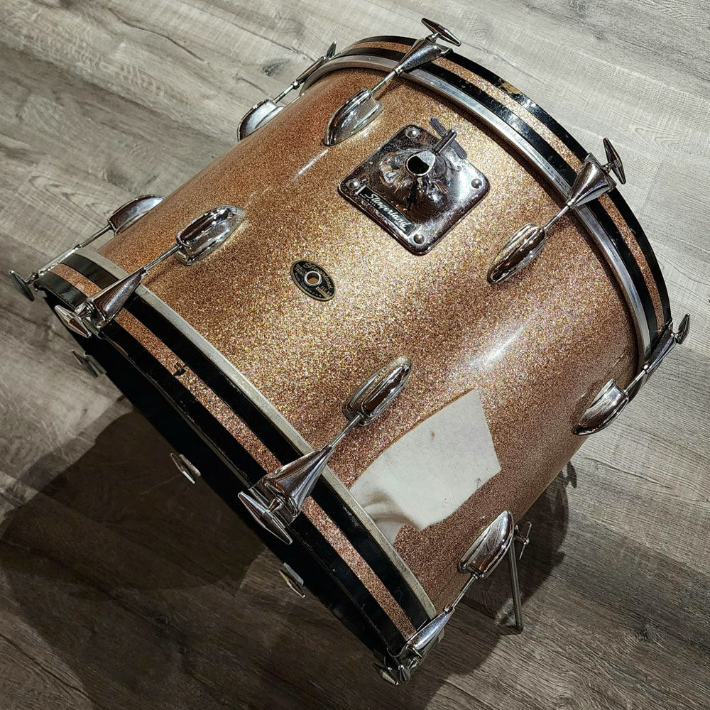 Used Vintage Slingerland 4pc Drum Set Champagne Sparkle Mid-60s w/Piccolo Snare - Drum Center Of Portsmouth