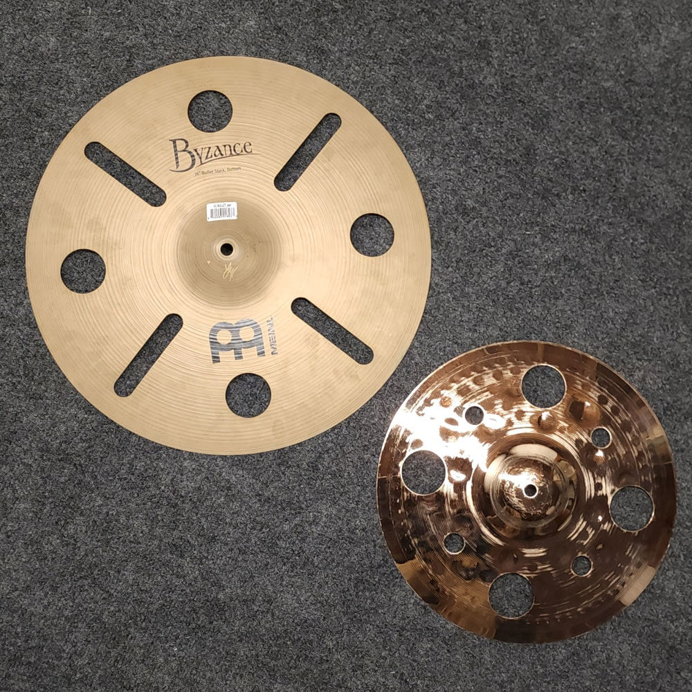 Used Meinl Artist Concept Luke Holland Bullet Cymbal Stack - Drum Center Of Portsmouth