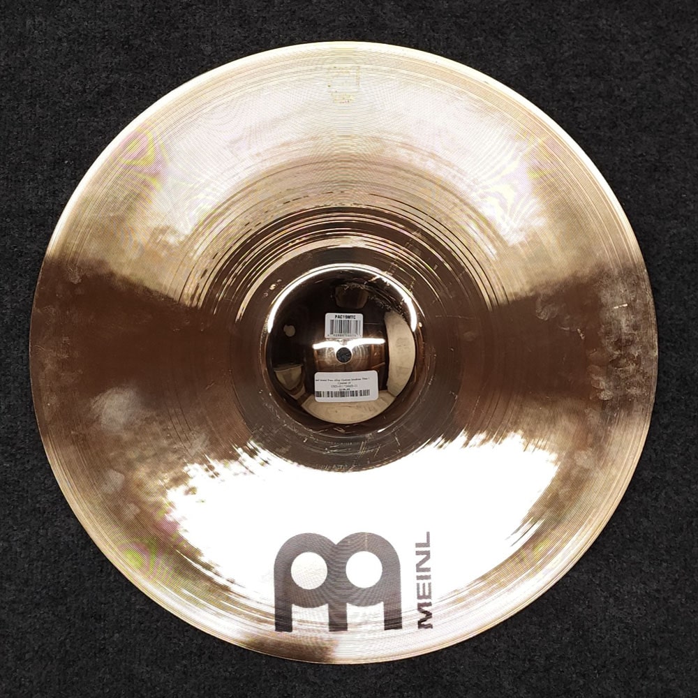 Used Meinl Pure Alloy Custom Medium Thin Crash Cymbal 19" - Drum Center Of Portsmouth