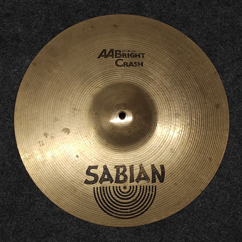Used Sabian AA Bright Brilliant Crash Cymbal 16" - Drum Center Of Portsmouth