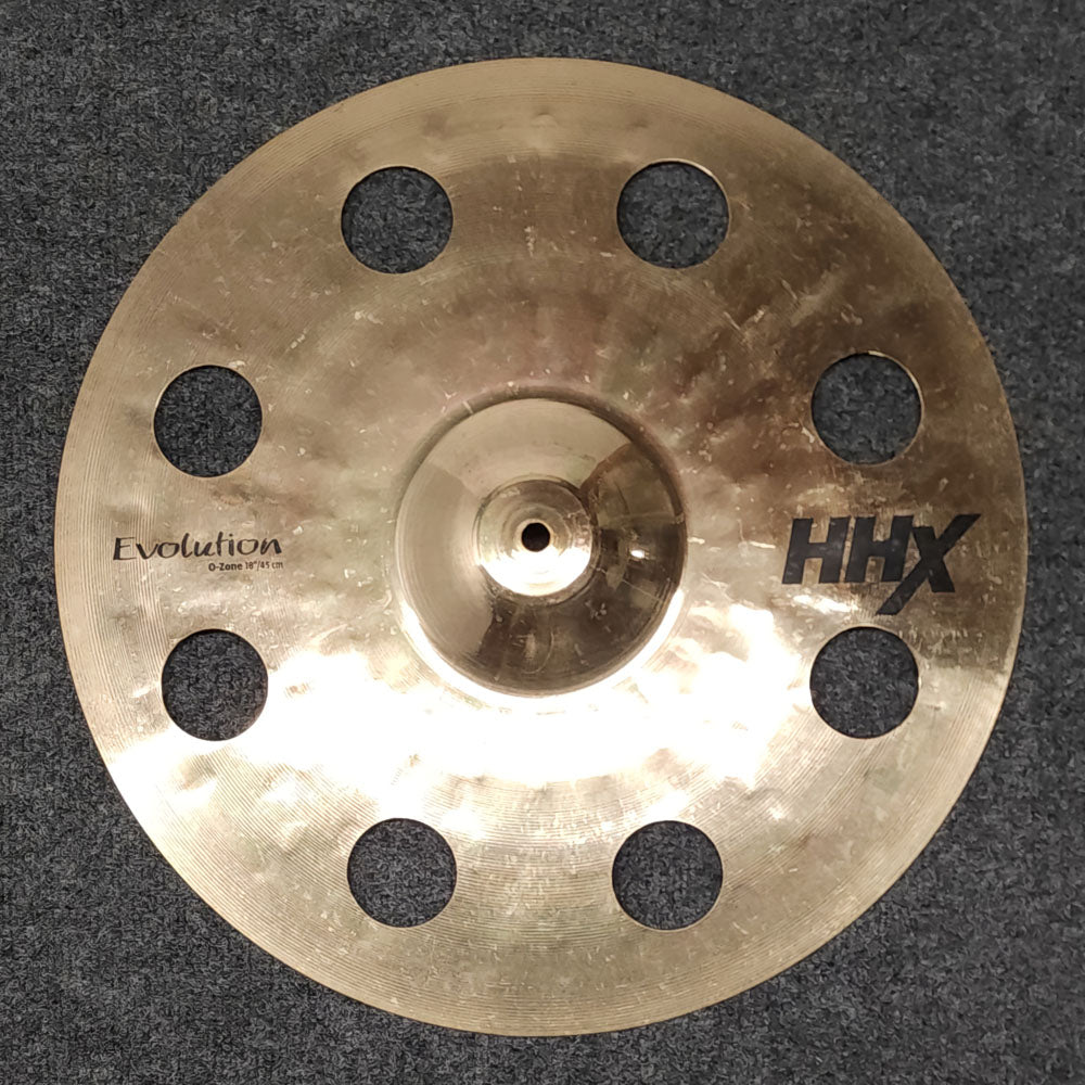 Used Sabian HHX Evolution Ozone Crash Cymbal Brilliant 18